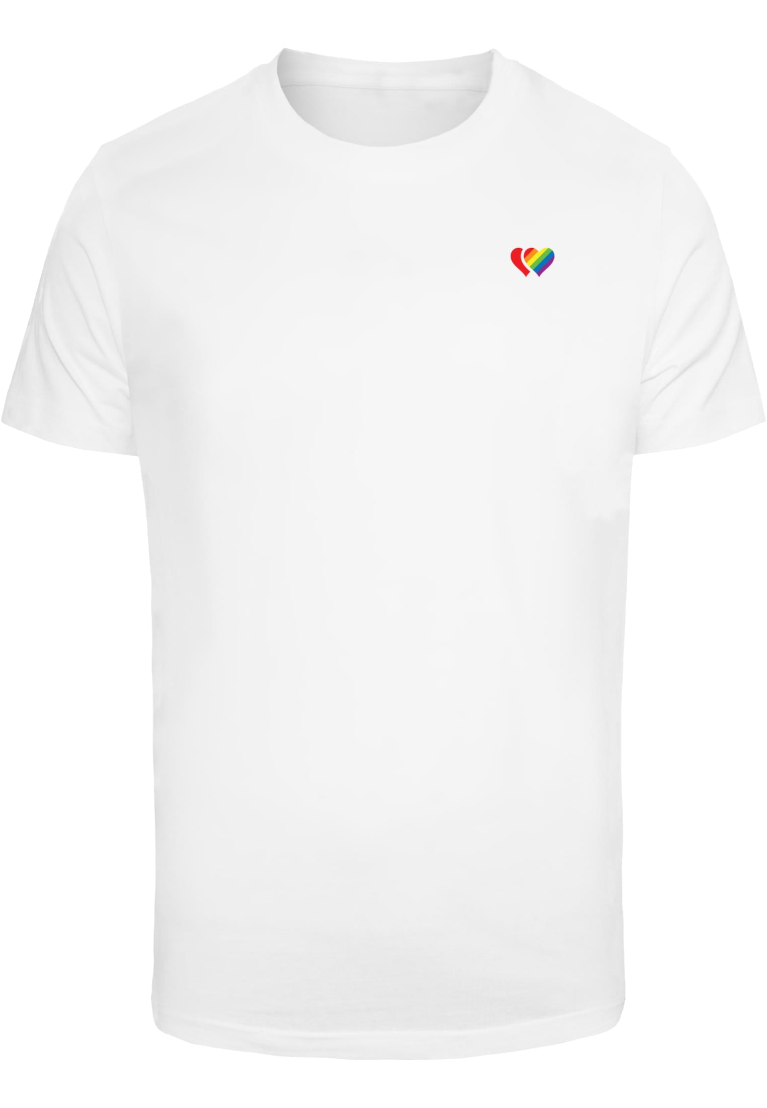 Double Hearts Pride Tee white XXL - workoutbrands.com