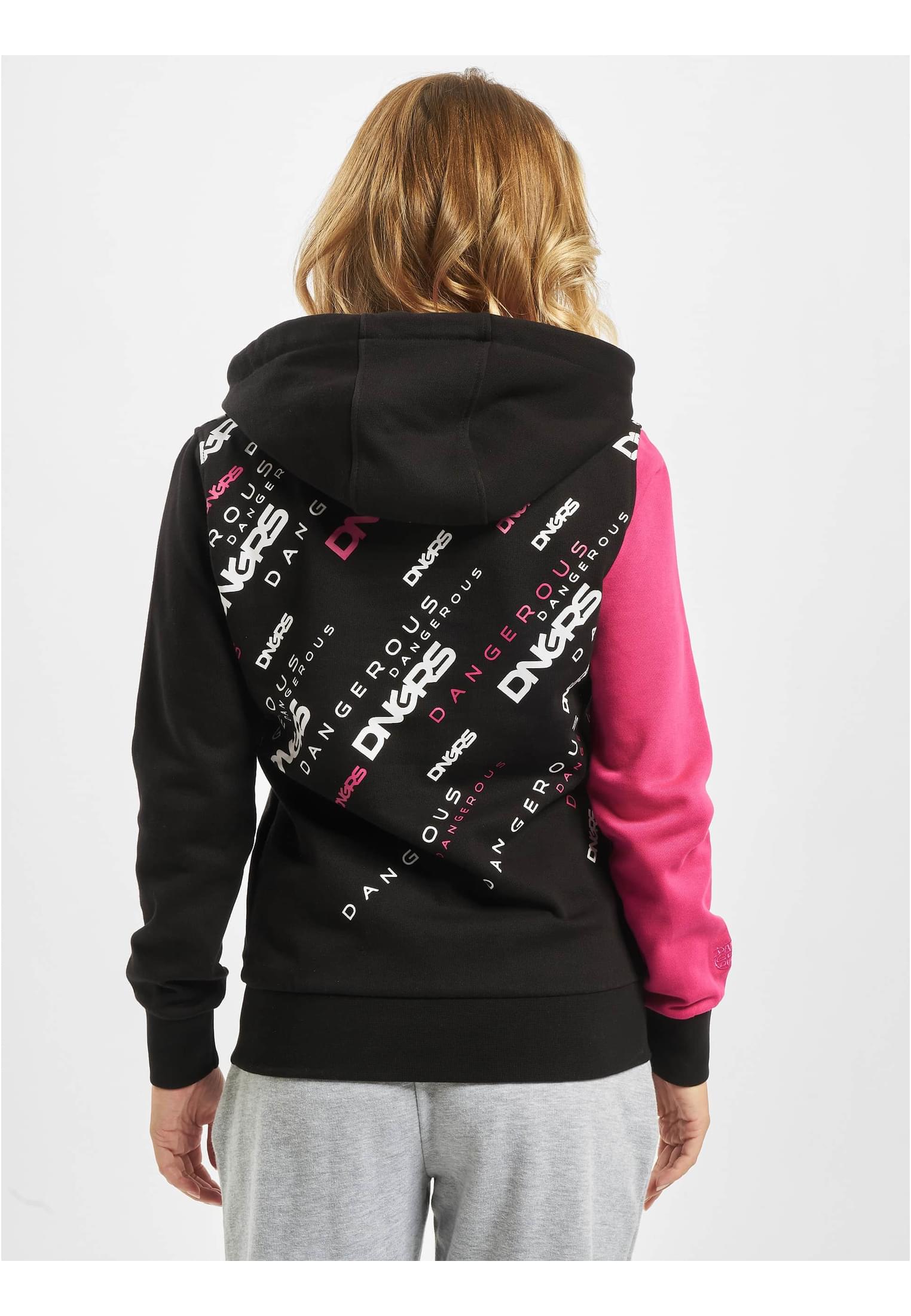 Down to Earth Hoody black/pink XS - workoutbrands.com
