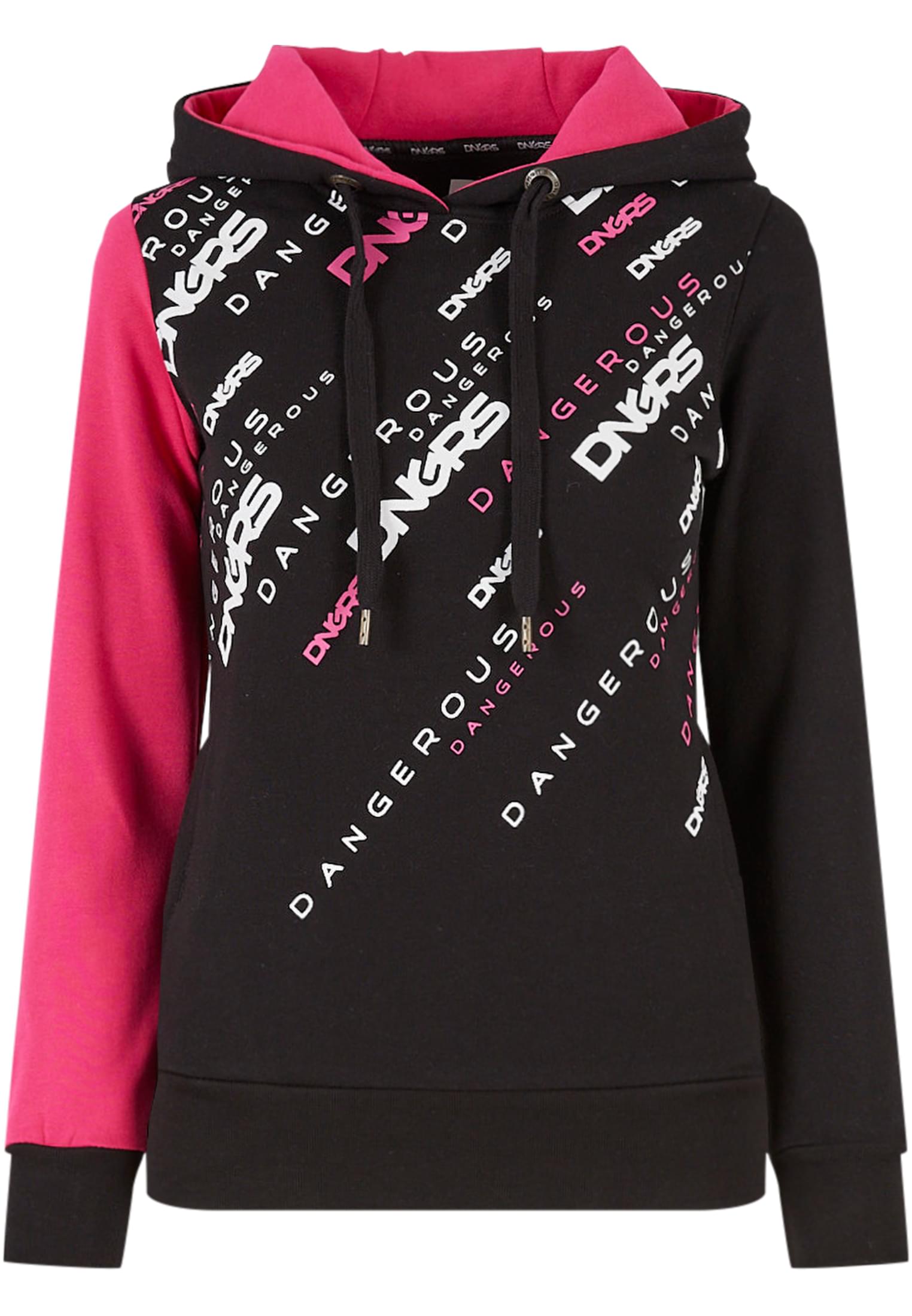 Down to Earth Hoody black/pink XS - workoutbrands.com