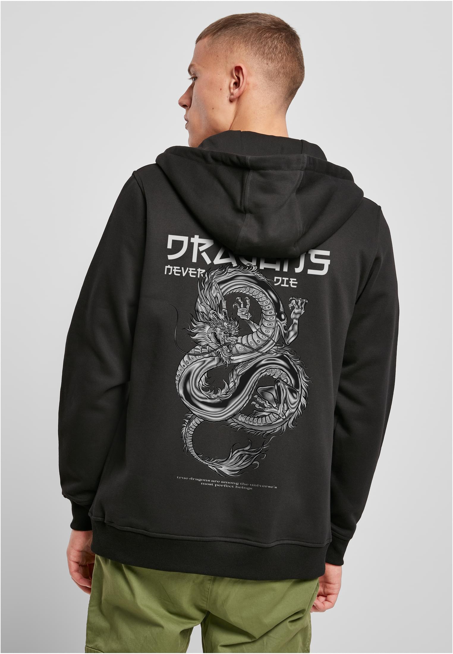 Dragons Never Die Heavy Zip Hoody black XXL - workoutbrands.com
