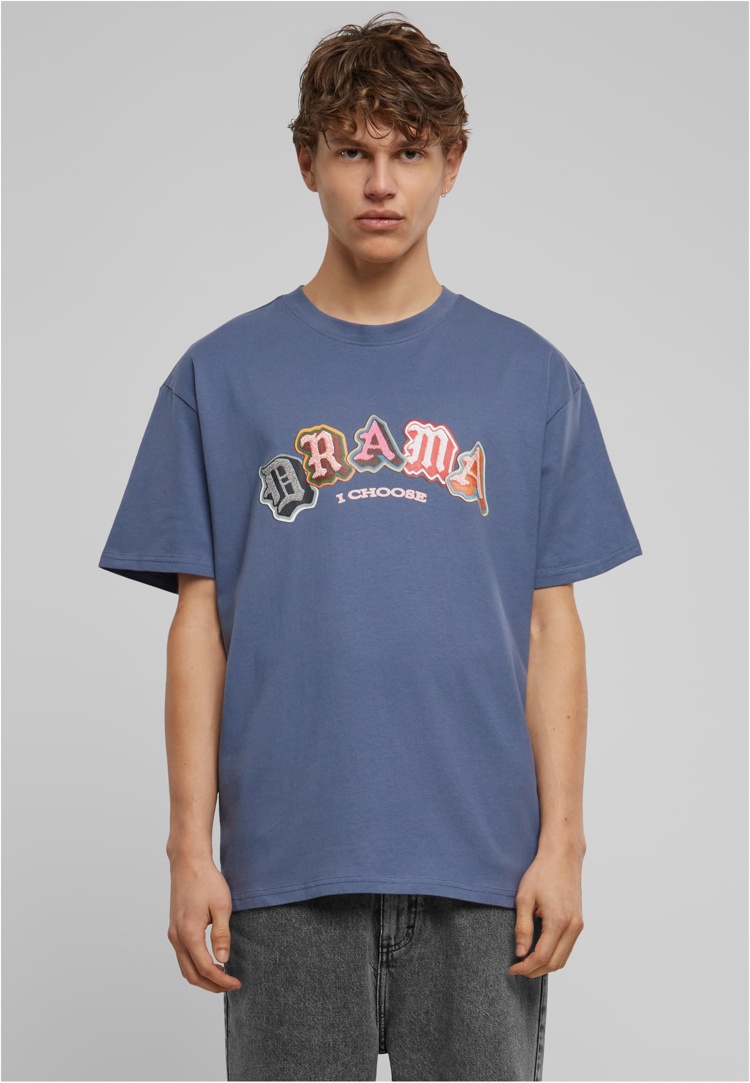 Drama I choose Heavy Oversize Tee vintageblue XXL - workoutbrands.com