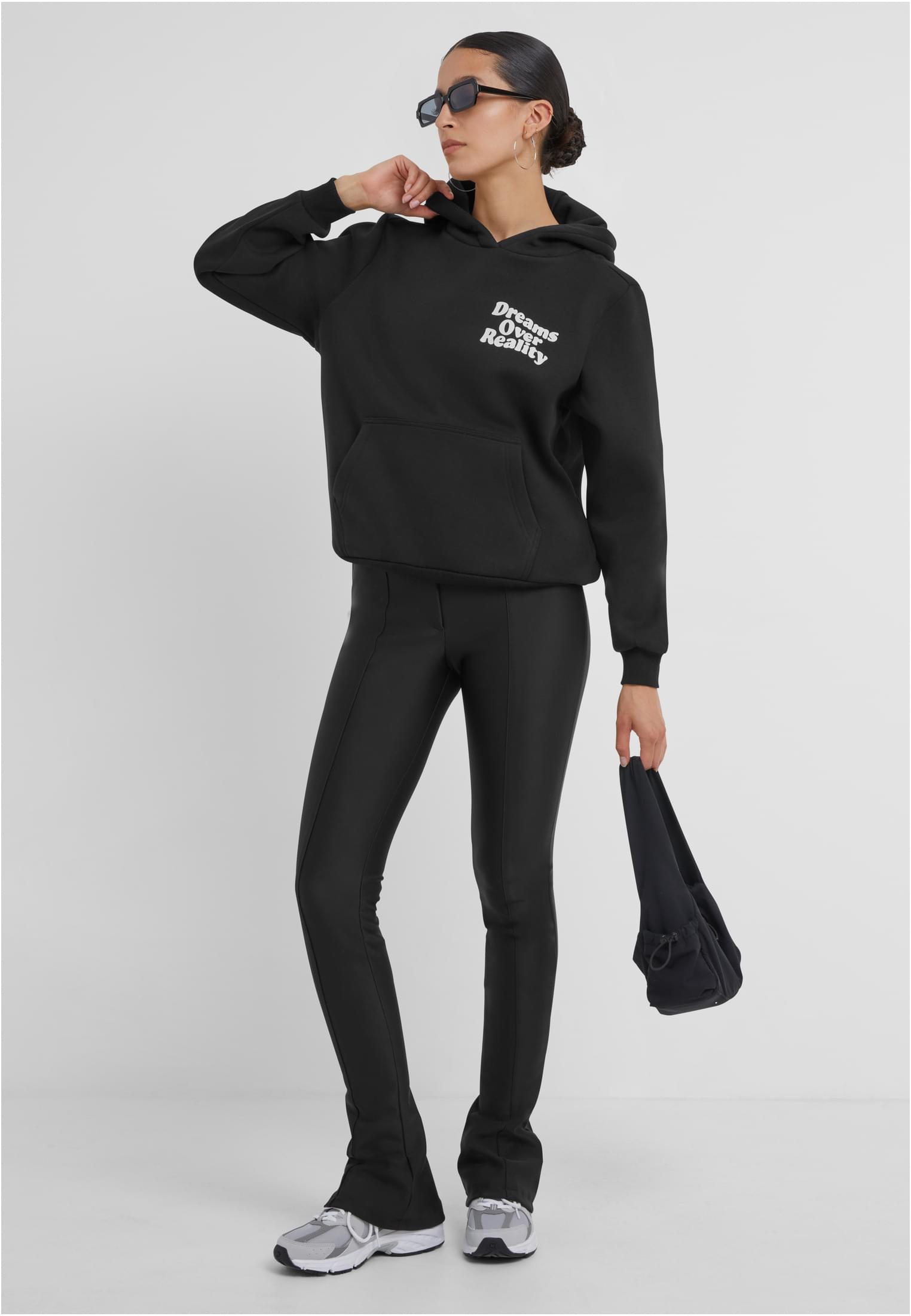 Dreams Over Reality Ladies Fluffy Hoody powderblue XXL - workoutbrands.com