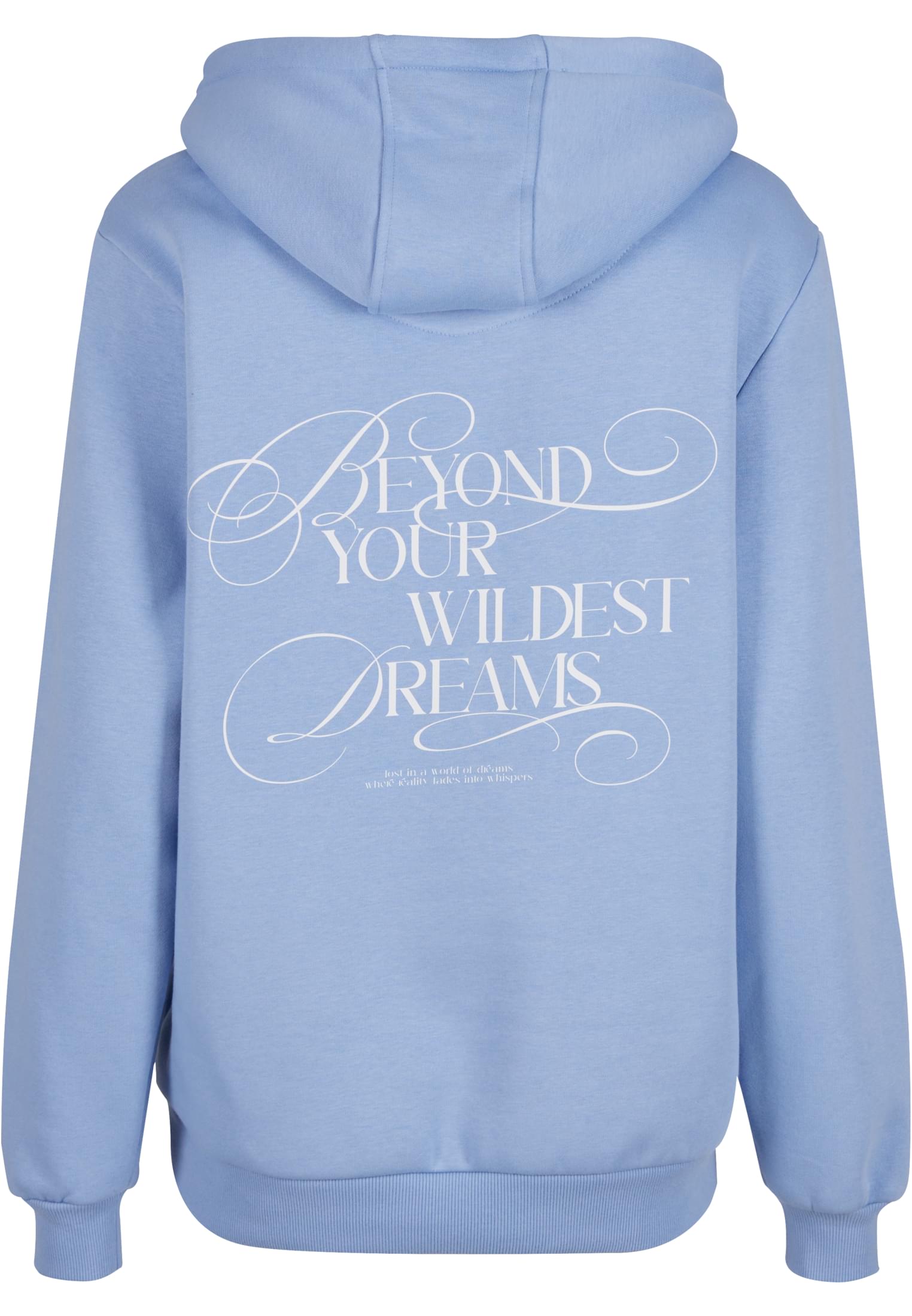 Dreamy Wording Ladies Fluffy Hoody powderblue XXL - workoutbrands.com