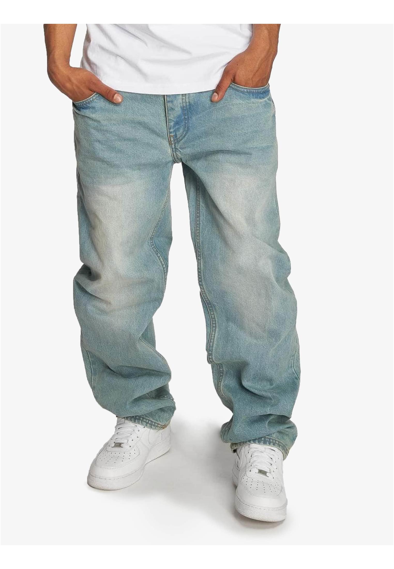 Ecko Unltd. Hang Loose Fit Jeans light blue denim W52 L34 - workoutbrands.com