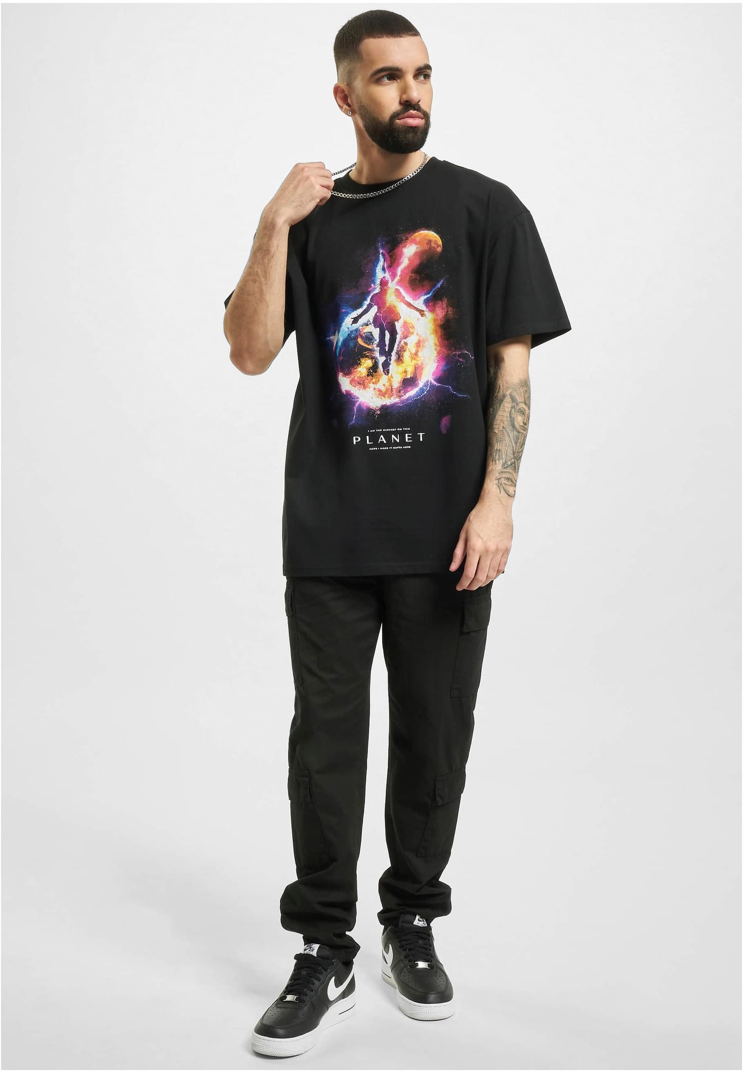 Electric Planet Oversize Tee black XXL - workoutbrands.com