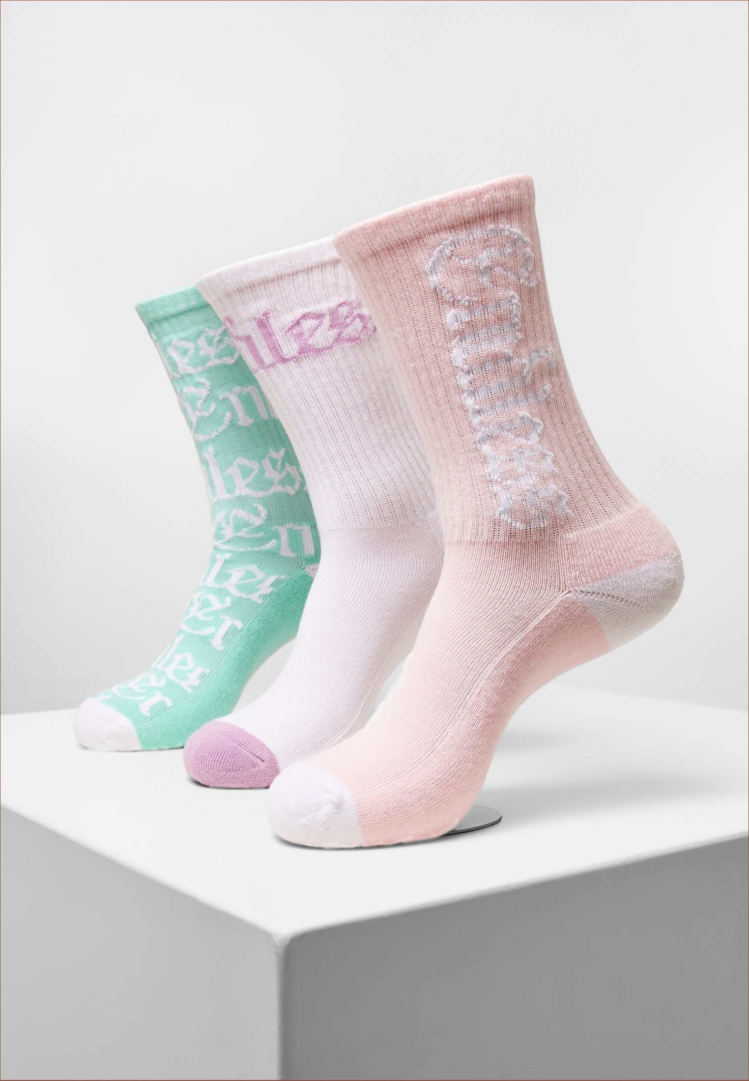 Endless Socks 3-pack white/lightrose/mint 35-38 - workoutbrands.com