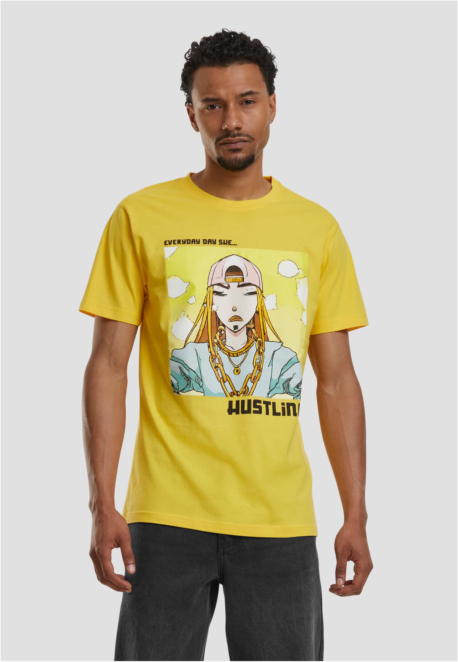 Everyday She Hustling Tee taxi yellow XXL - workoutbrands.com