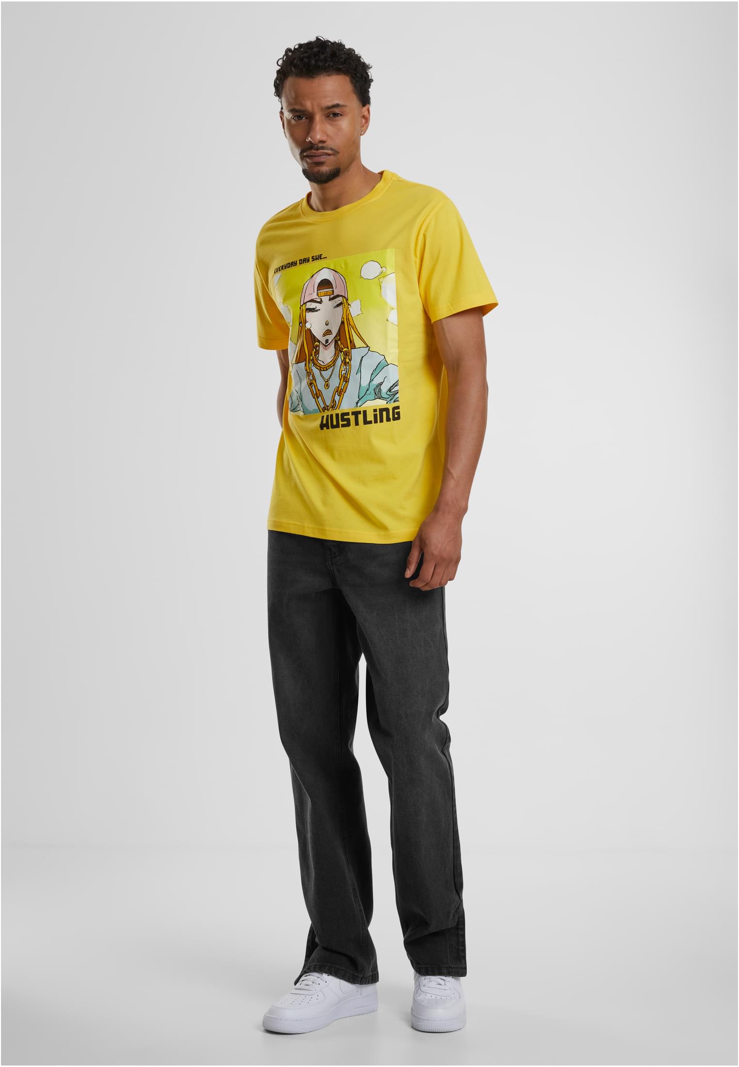 Everyday She Hustling Tee taxi yellow XXL - workoutbrands.com