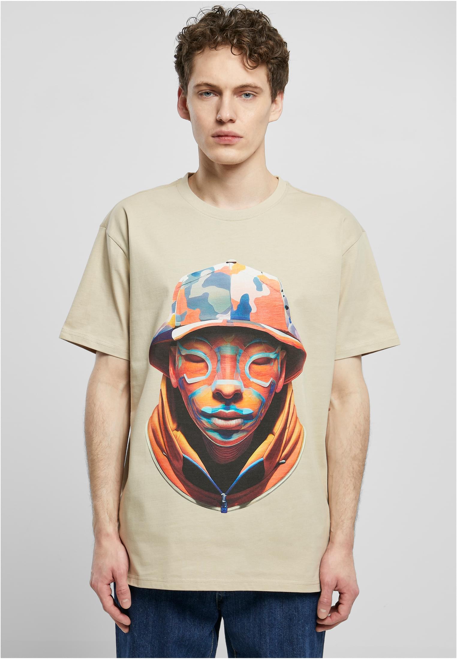 FOF Camouflage Front Heavy Oversized Tee