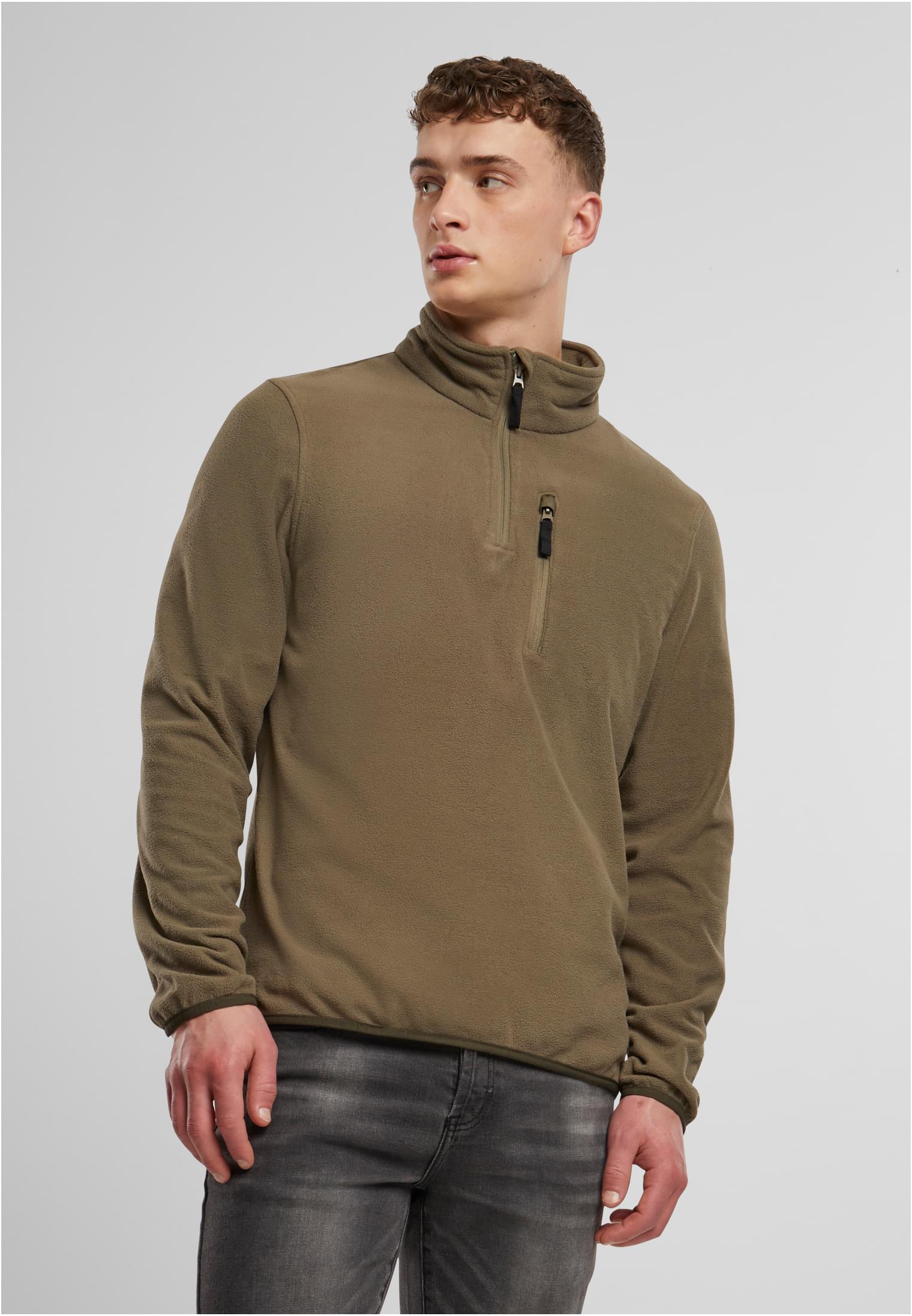 Fleece Troyer Ripstop camel 7XL - workoutbrands.com