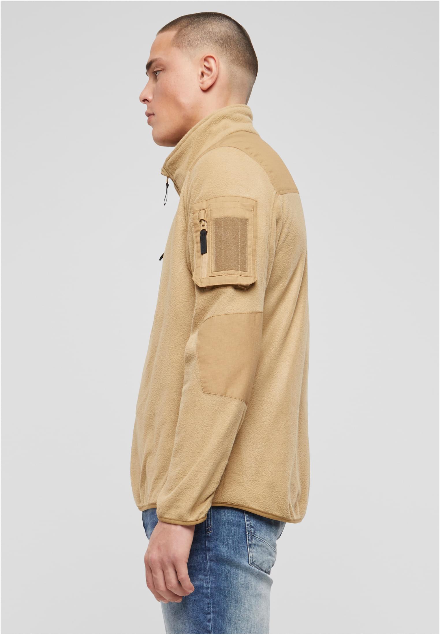 Fleece Troyer Ripstop camel 7XL - workoutbrands.com