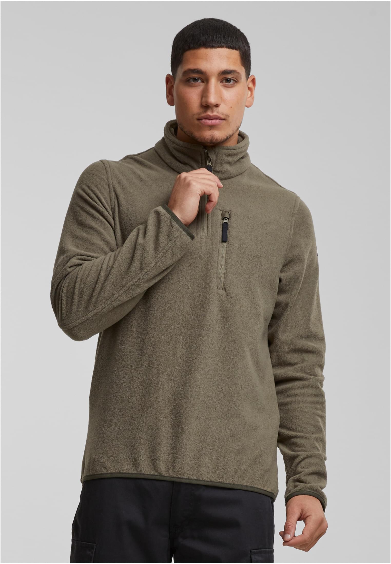Fleece Troyer camel 7XL - workoutbrands.com