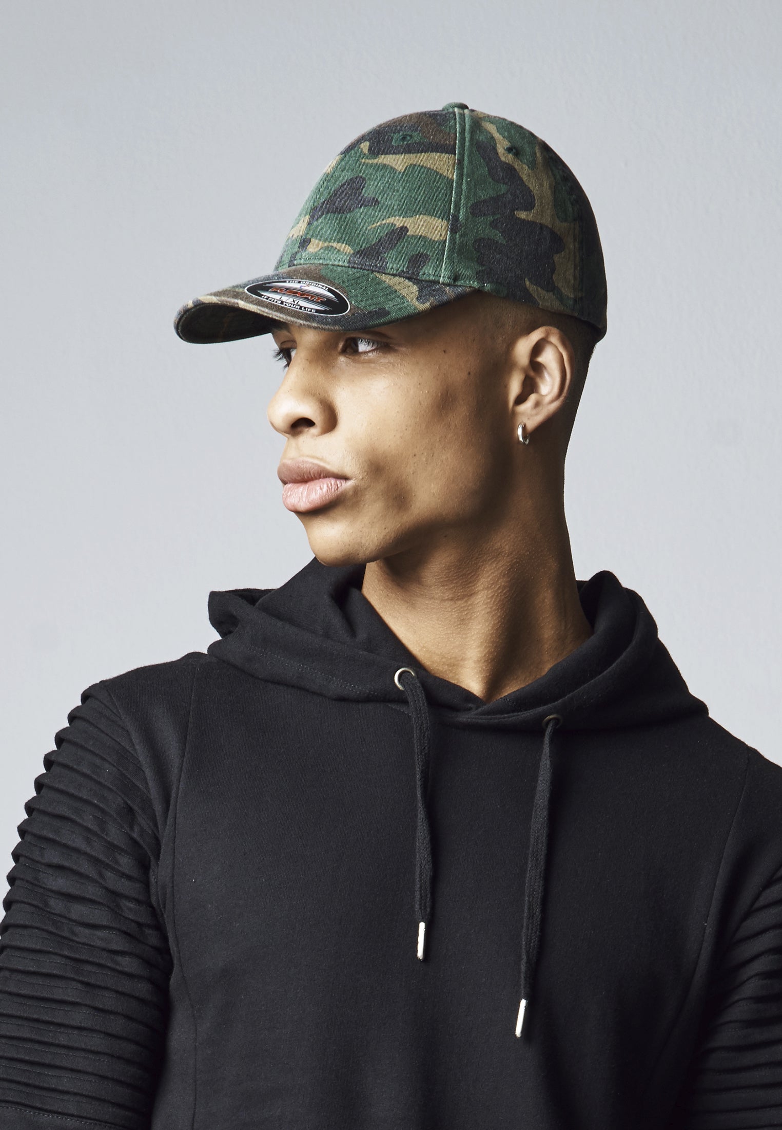 Flexfit Garment Washed Camo S/M - workoutbrands.com