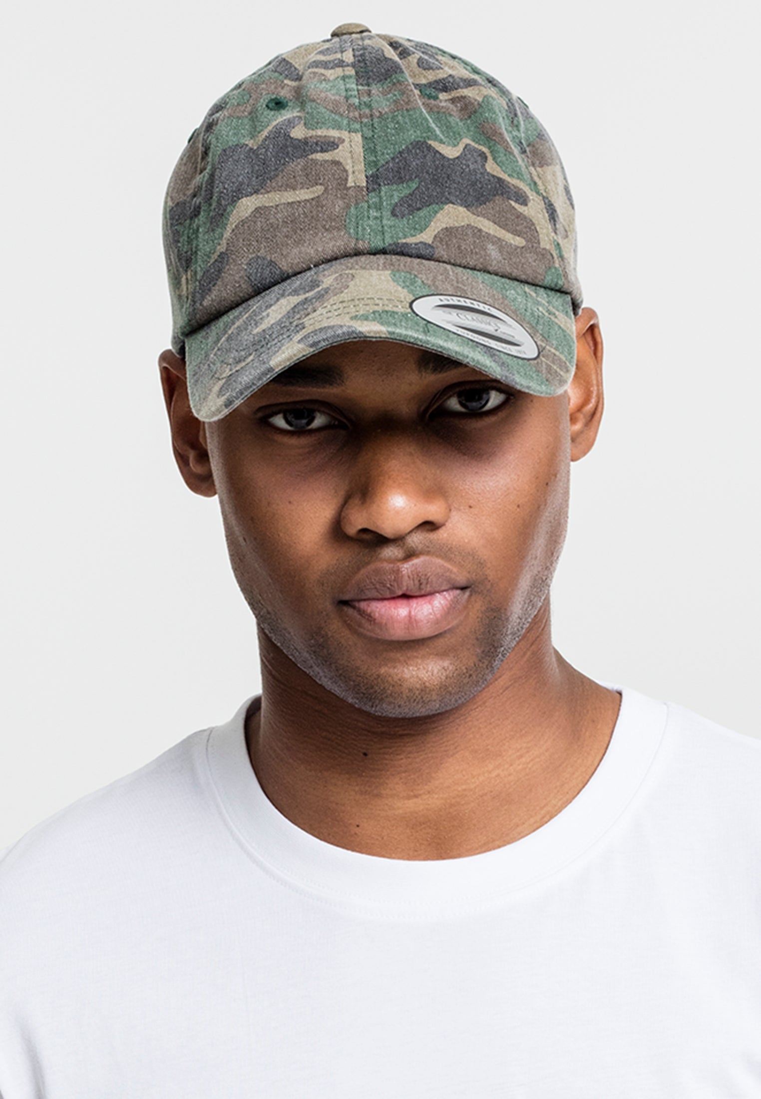 Flexfit Garment Washed Camo S/M - workoutbrands.com