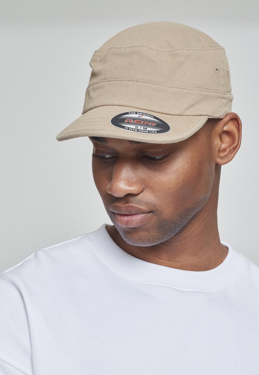 Flexfit Top Gun Garment Washed khaki S/M - workoutbrands.com