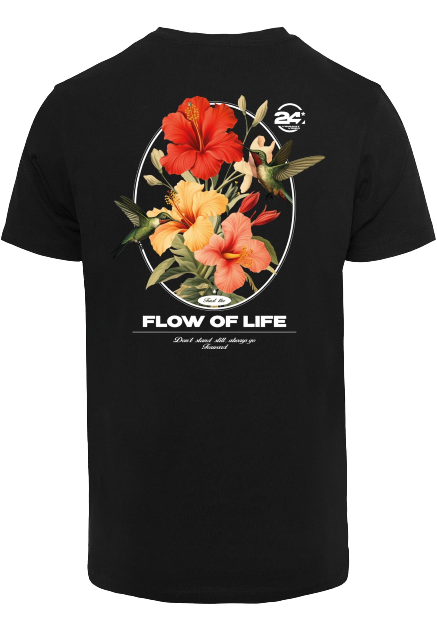 Flow Of Live Tee black XXL - workoutbrands.com
