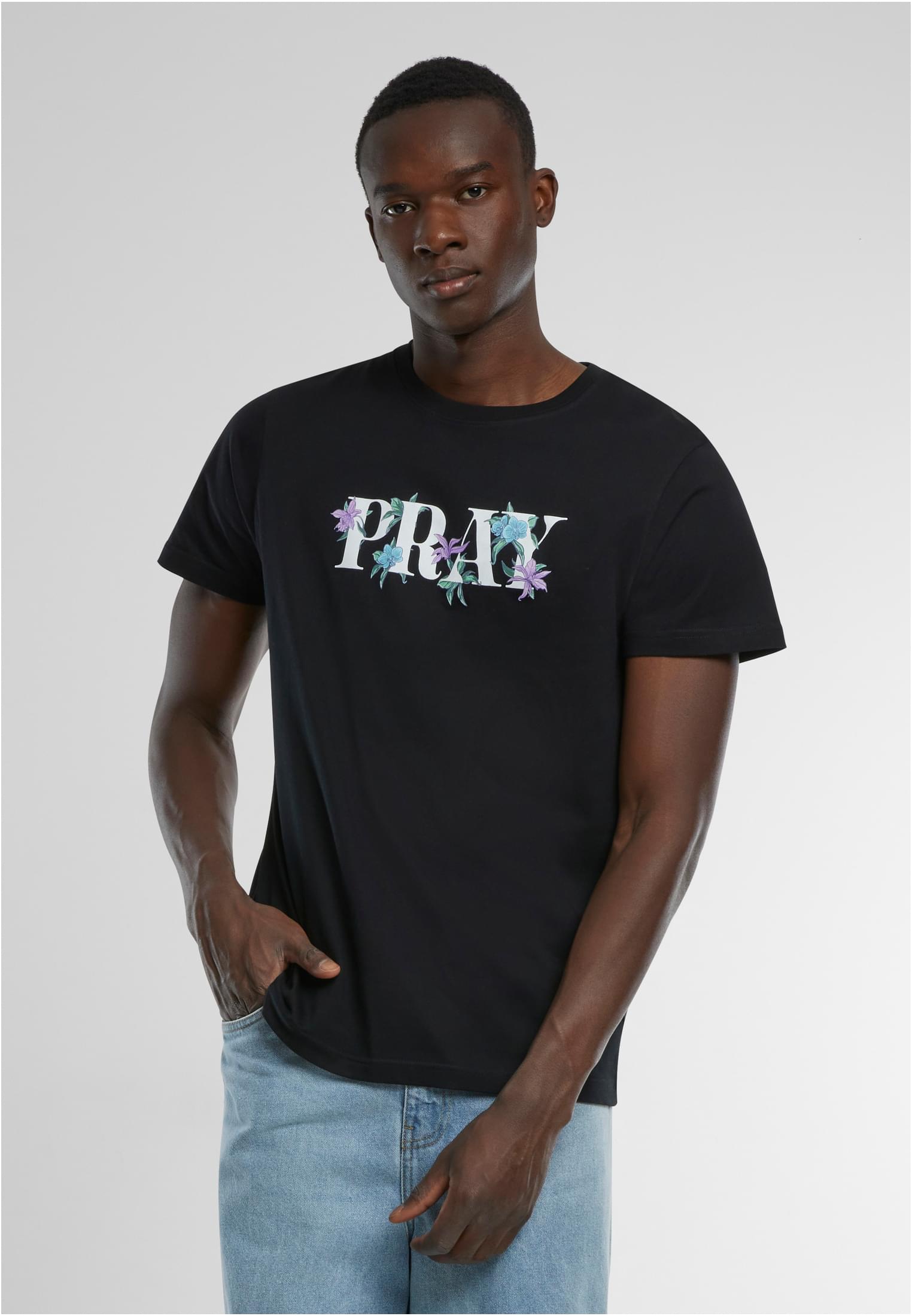 Flower Pray Tee black XXL - workoutbrands.com