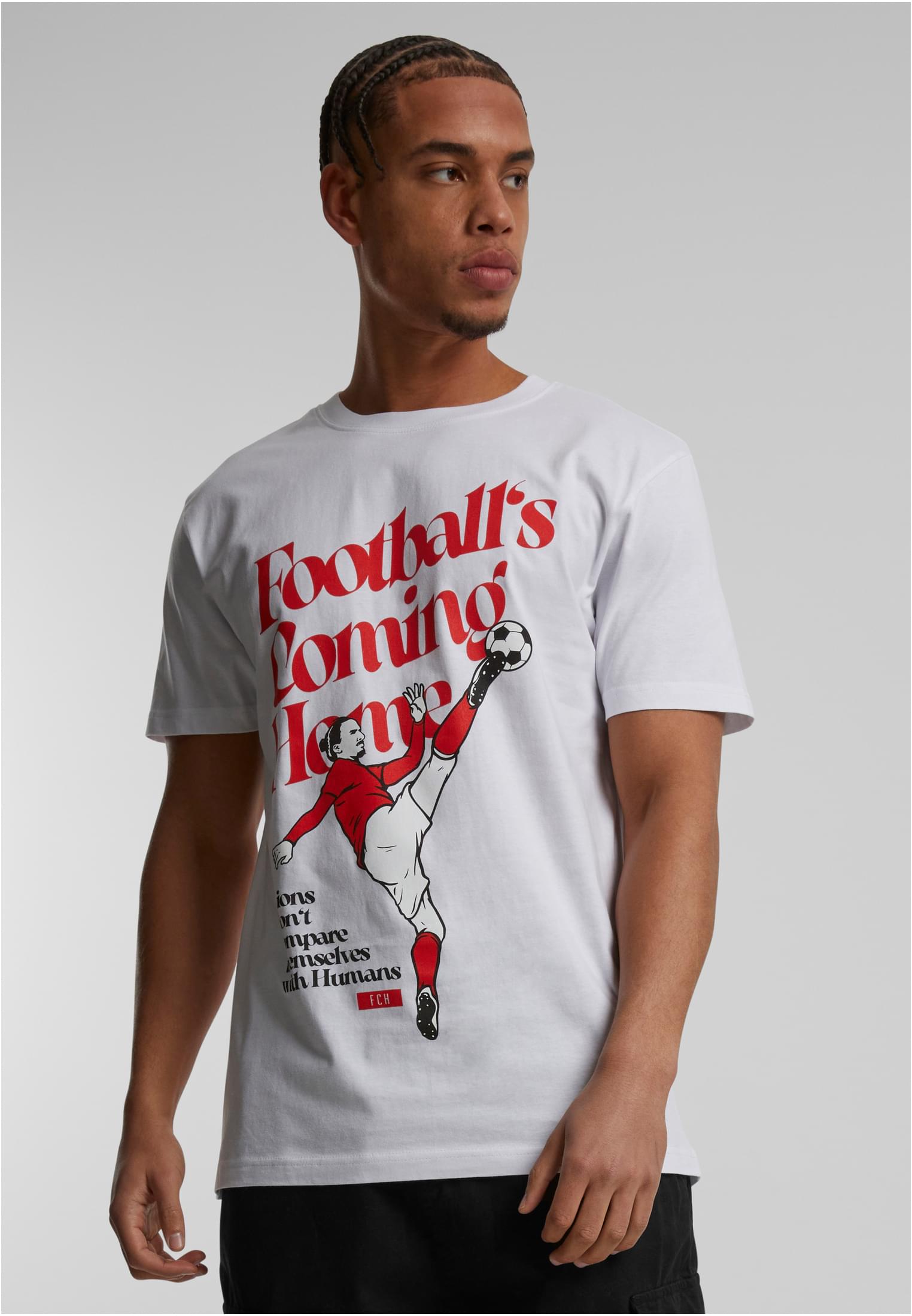 Footballs Coming Home Lions Tee white XXL - workoutbrands.com