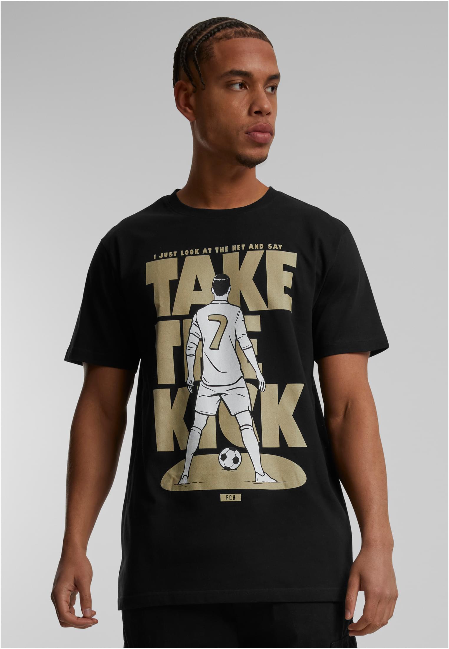 Footballs Coming Home Take the Kick Tee black XXL - workoutbrands.com