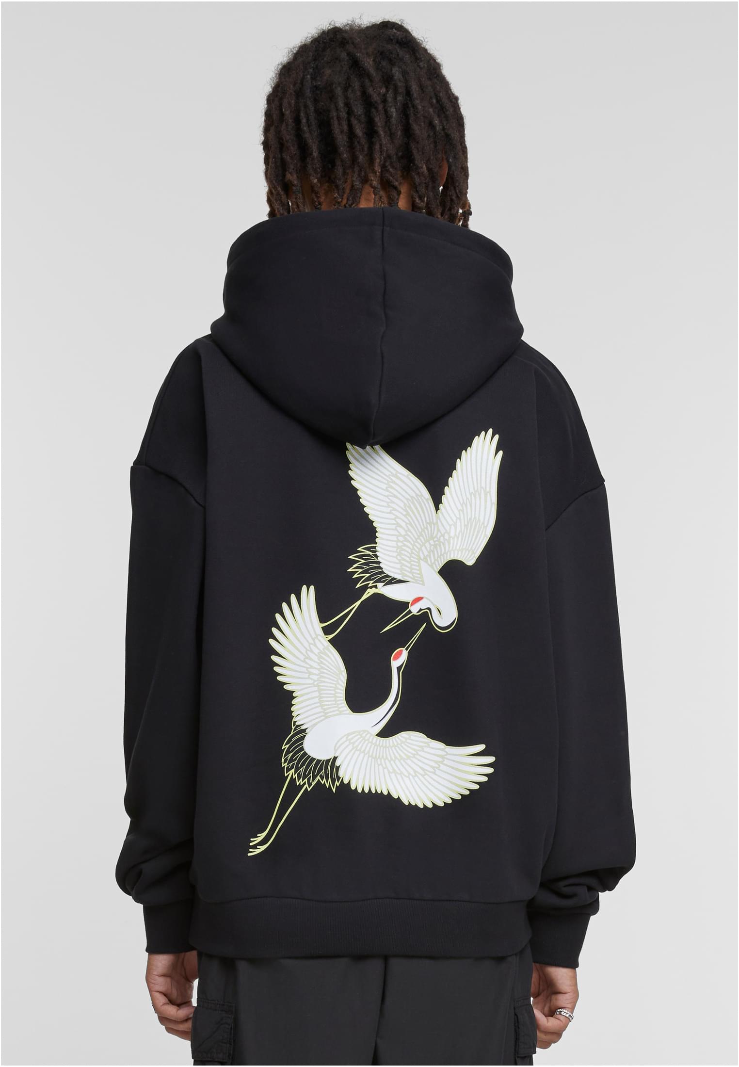 Fortune Cranes Ultra Heavy Oversize Hoodie black XXL - workoutbrands.com