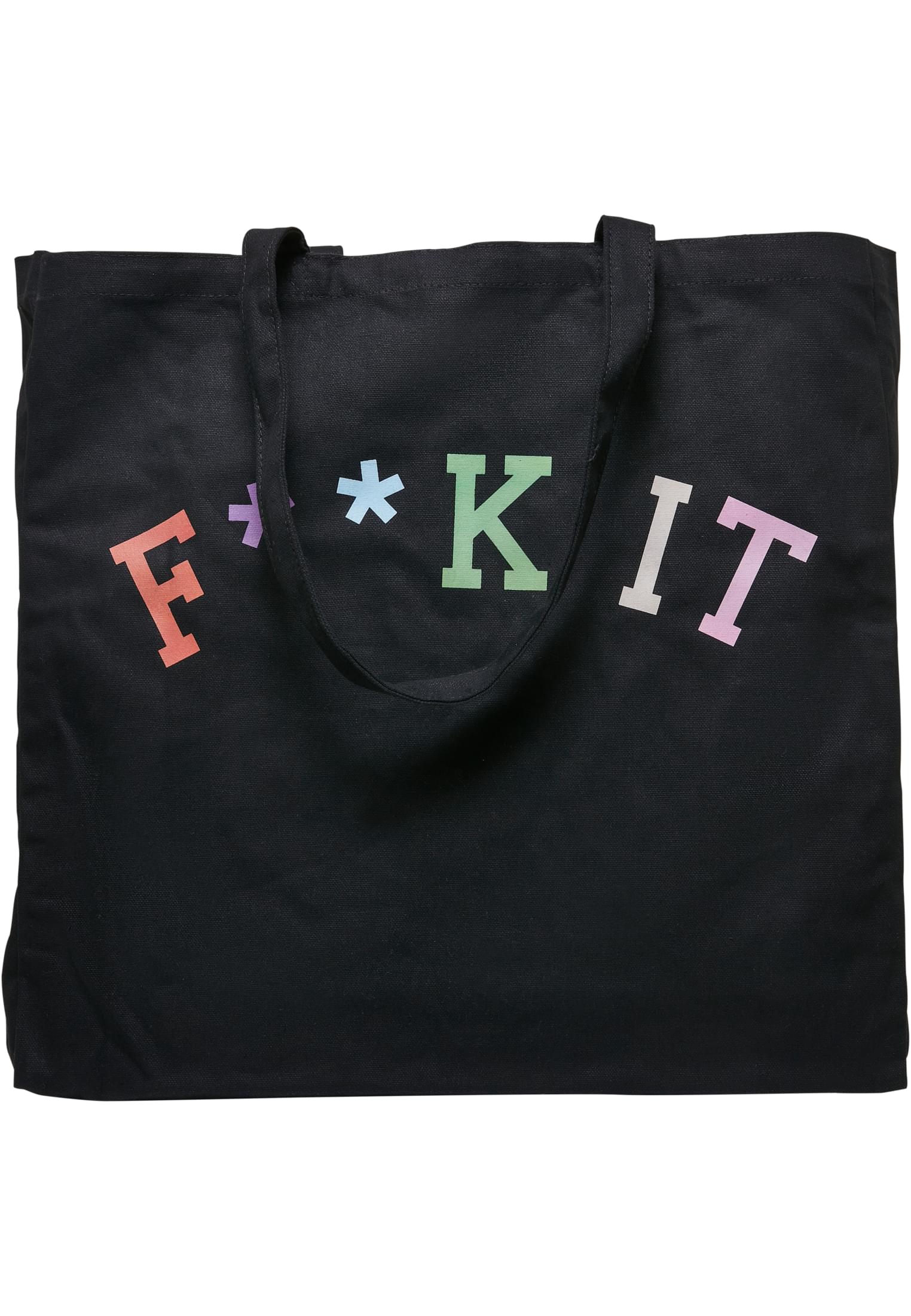 Fuck It Oversize Canvas Tote Bag black one size - workoutbrands.com
