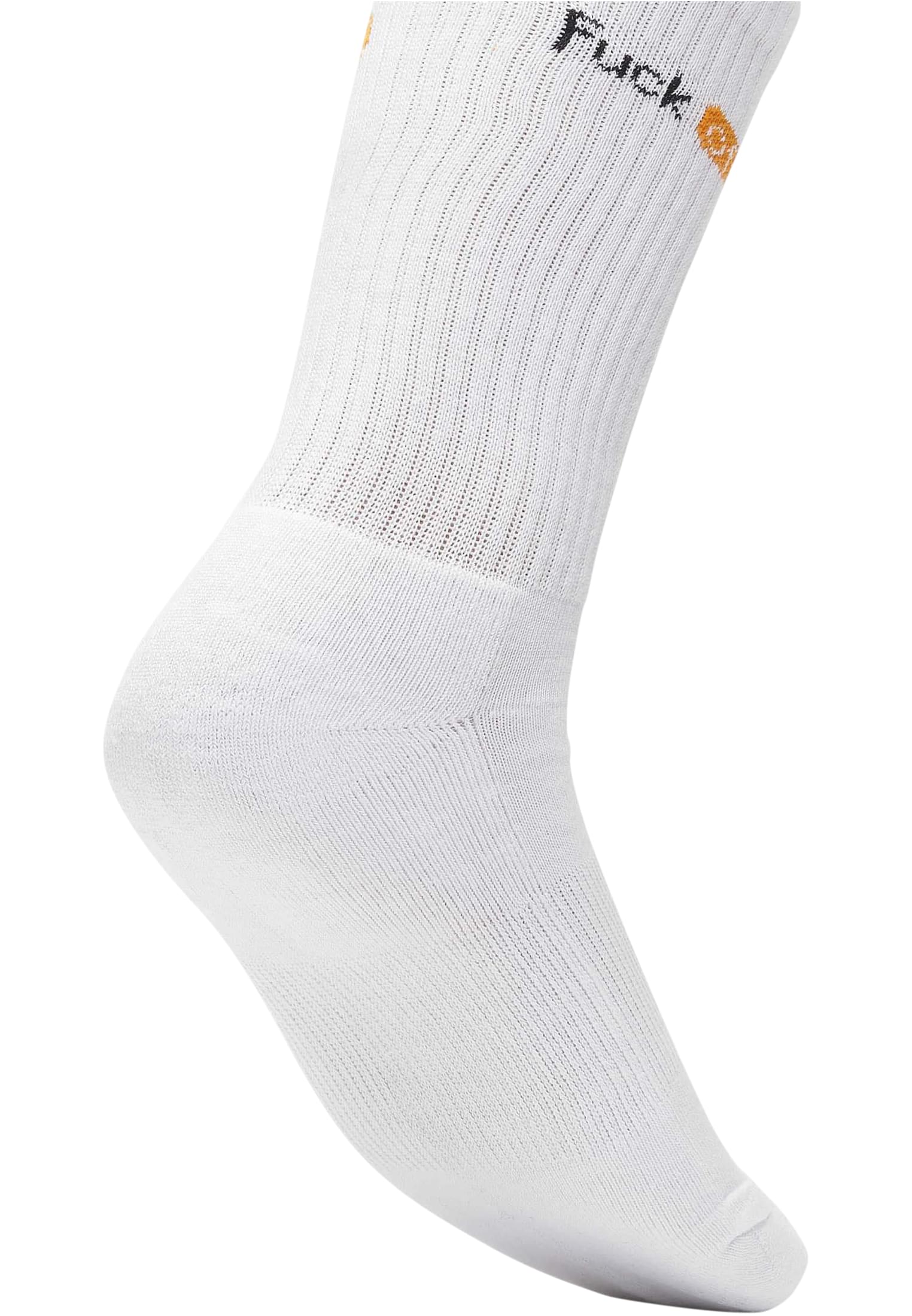 Fuck Off Socks 6-Pack black/white/grey/neonorange 35-38 - workoutbrands.com