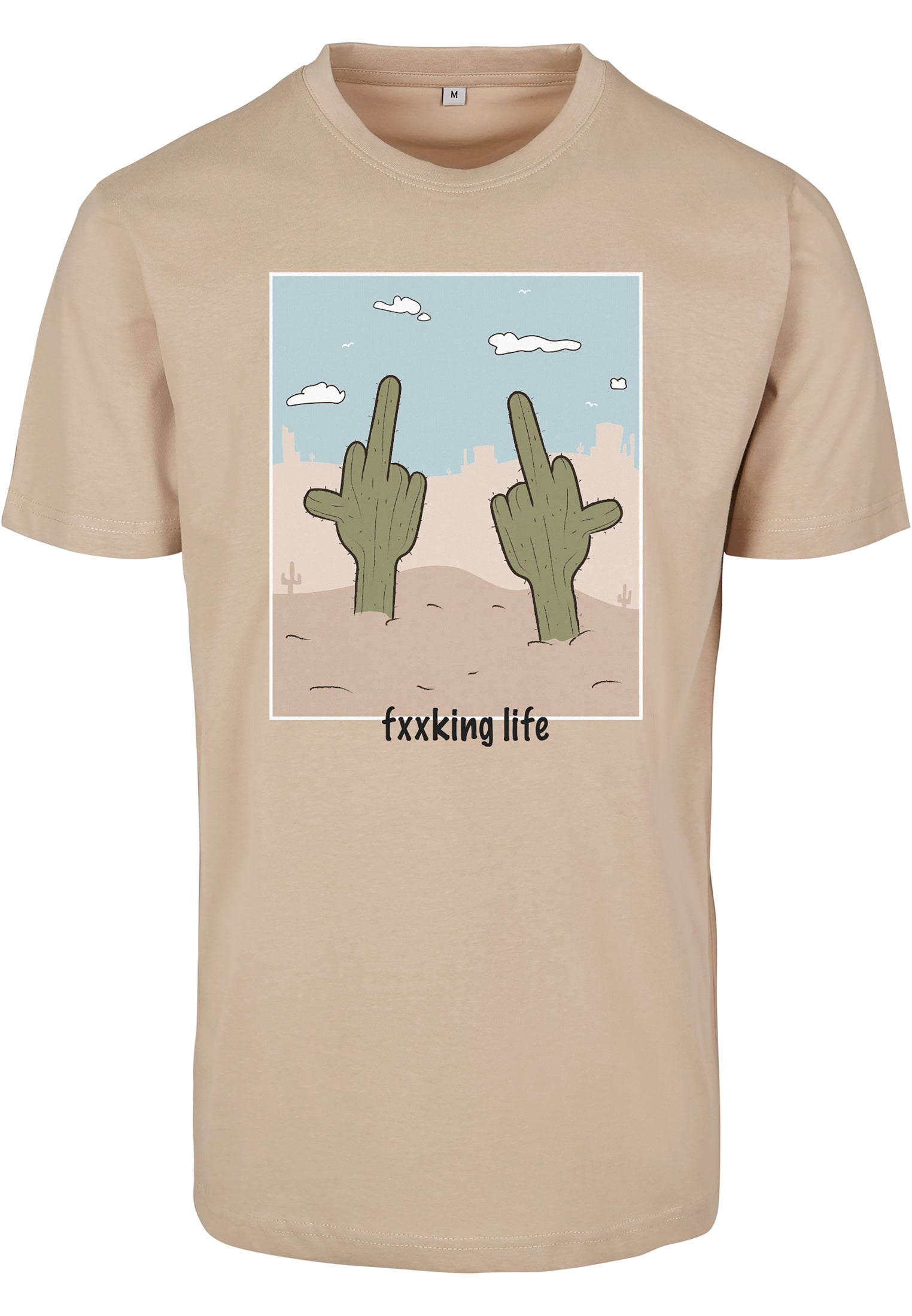 Fucking Life Tee sand XXL - workoutbrands.com