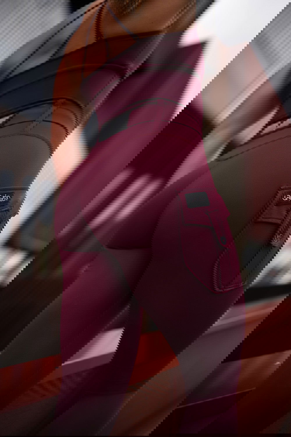 G Cargo Tights - Burgundy - workoutbrands.com