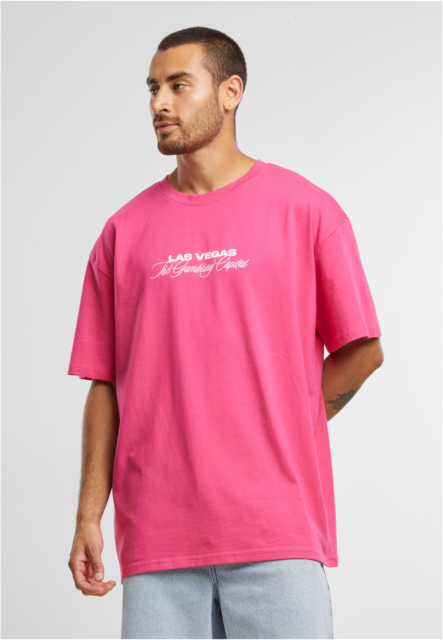 Gambling Capital Oversize Tee hibiskus pink XXL - workoutbrands.com