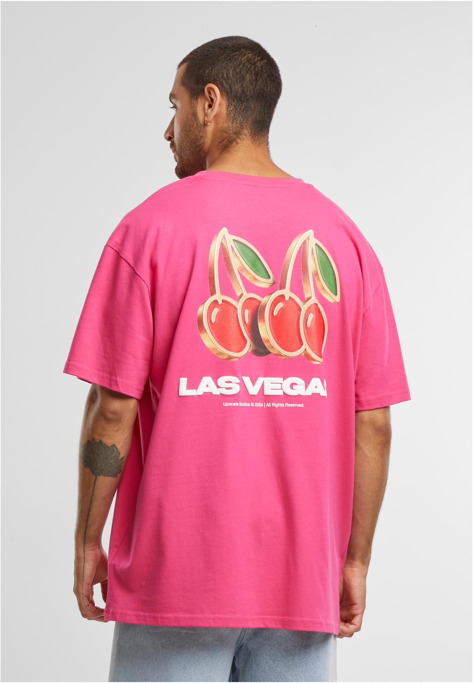 Gambling Capital Oversize Tee hibiskus pink XXL - workoutbrands.com