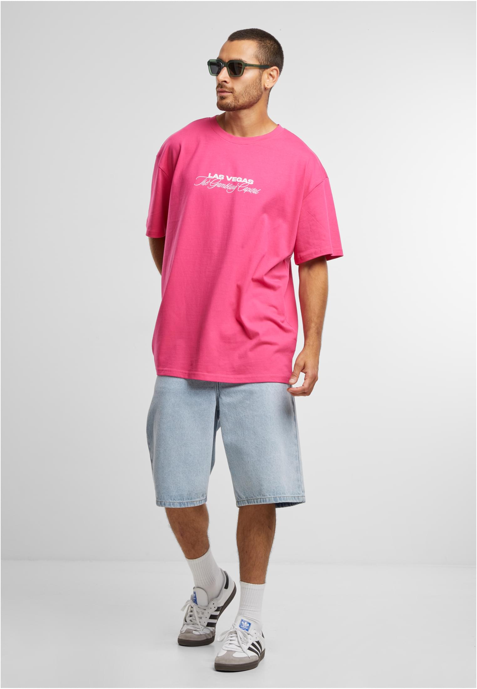 Gambling Capital Oversize Tee hibiskus pink XXL - workoutbrands.com