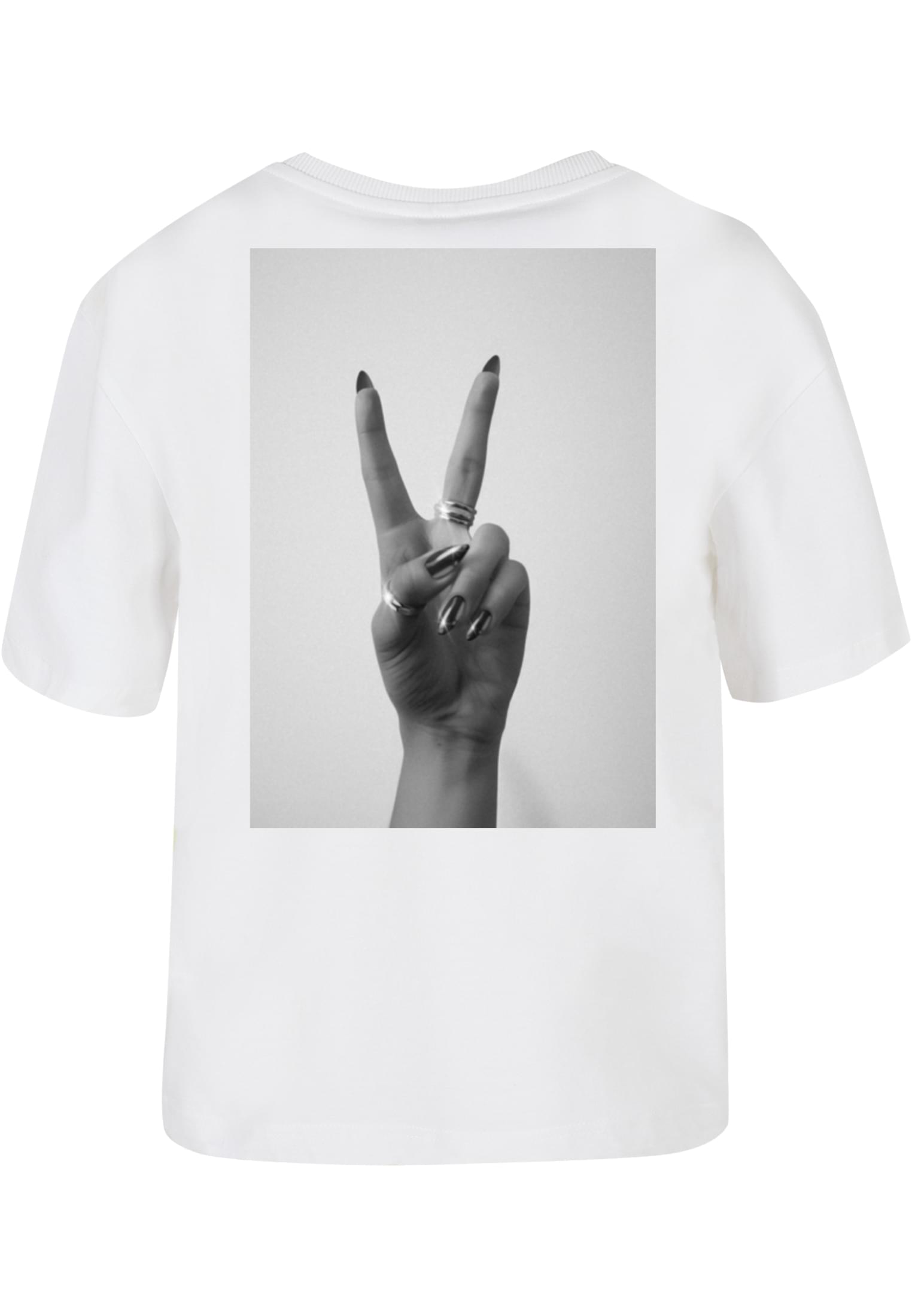 Girls Peace Hand Tee white XXL - workoutbrands.com