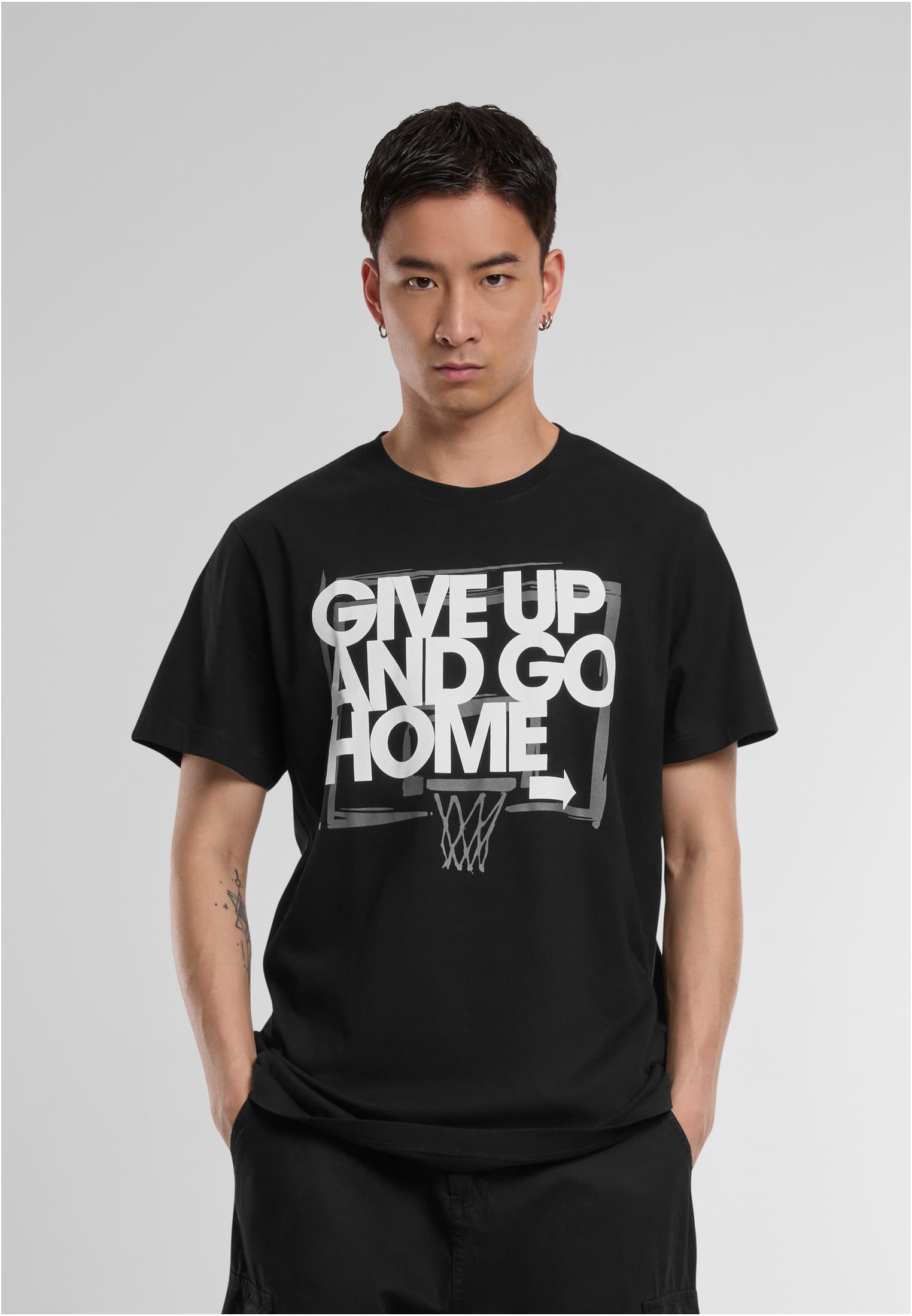 Give Up and Go Home Tee black XXL - workoutbrands.com