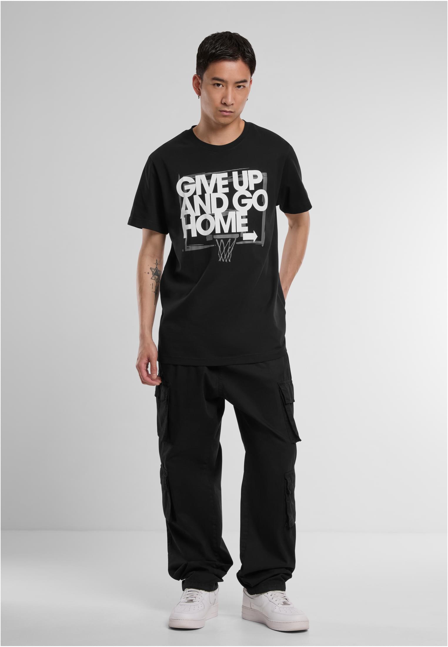 Give Up and Go Home Tee black XXL - workoutbrands.com