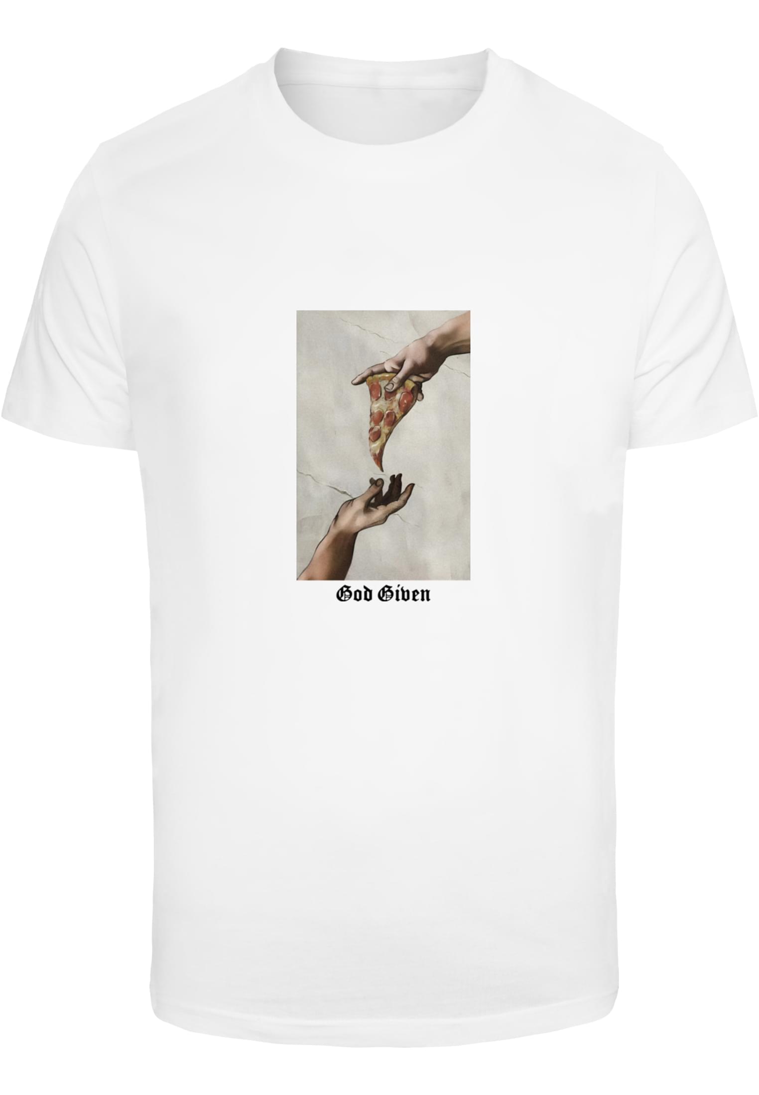 God Given Pizza Tee white XXL - workoutbrands.com