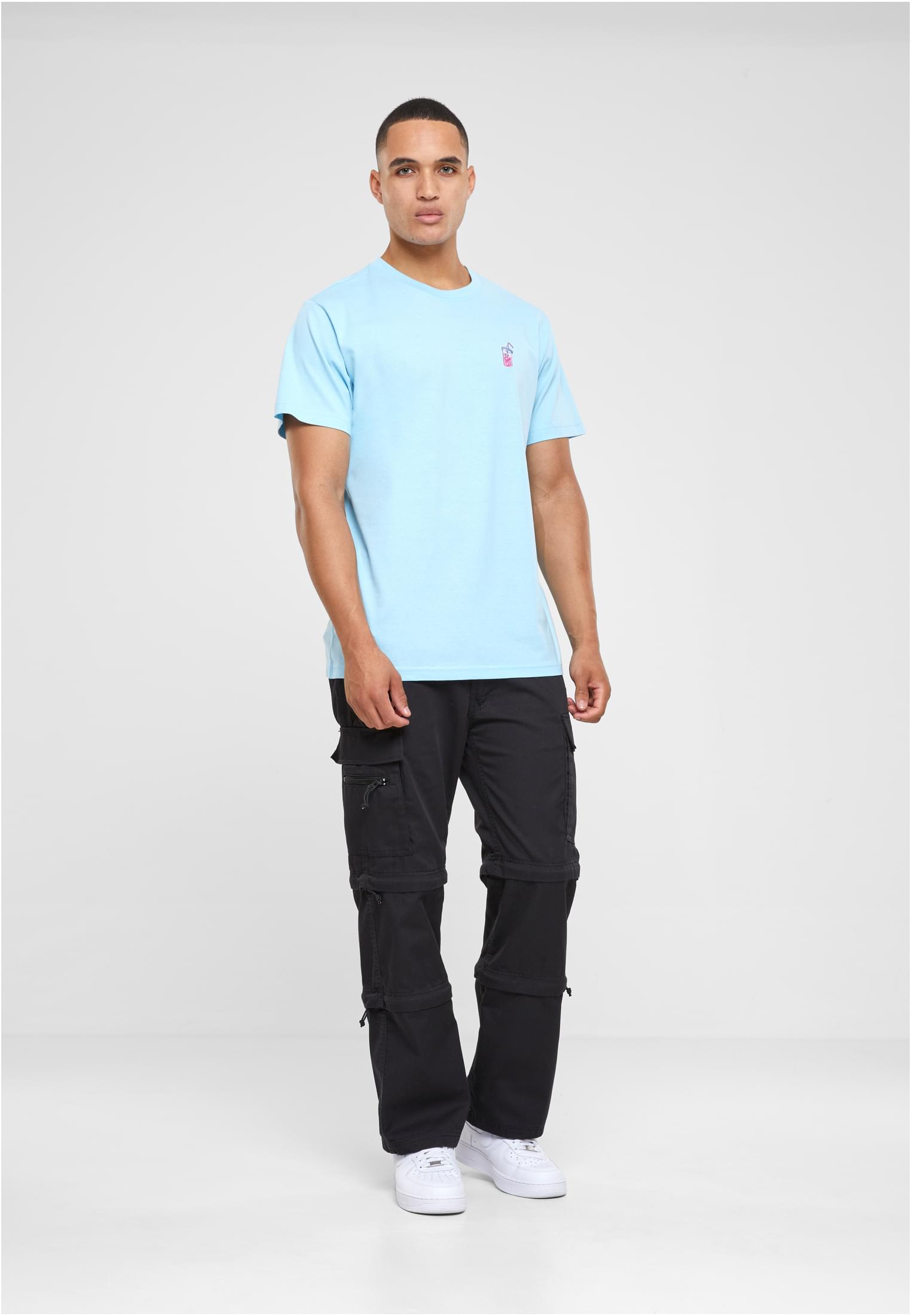 Good Vibes Drink Tee EMB heavenblue XXL - workoutbrands.com