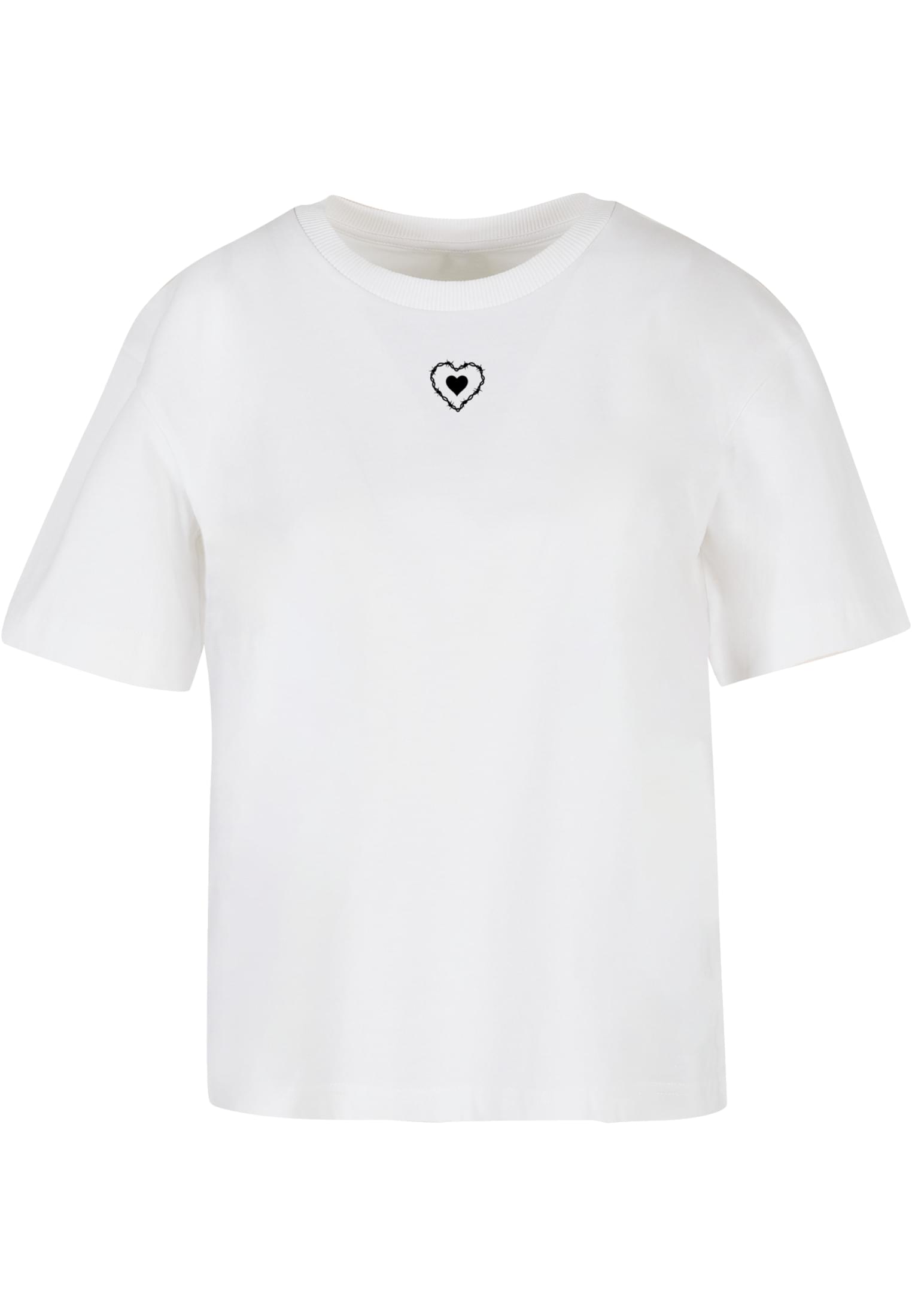 Good Vibes Only Heart Tee white XXL - workoutbrands.com