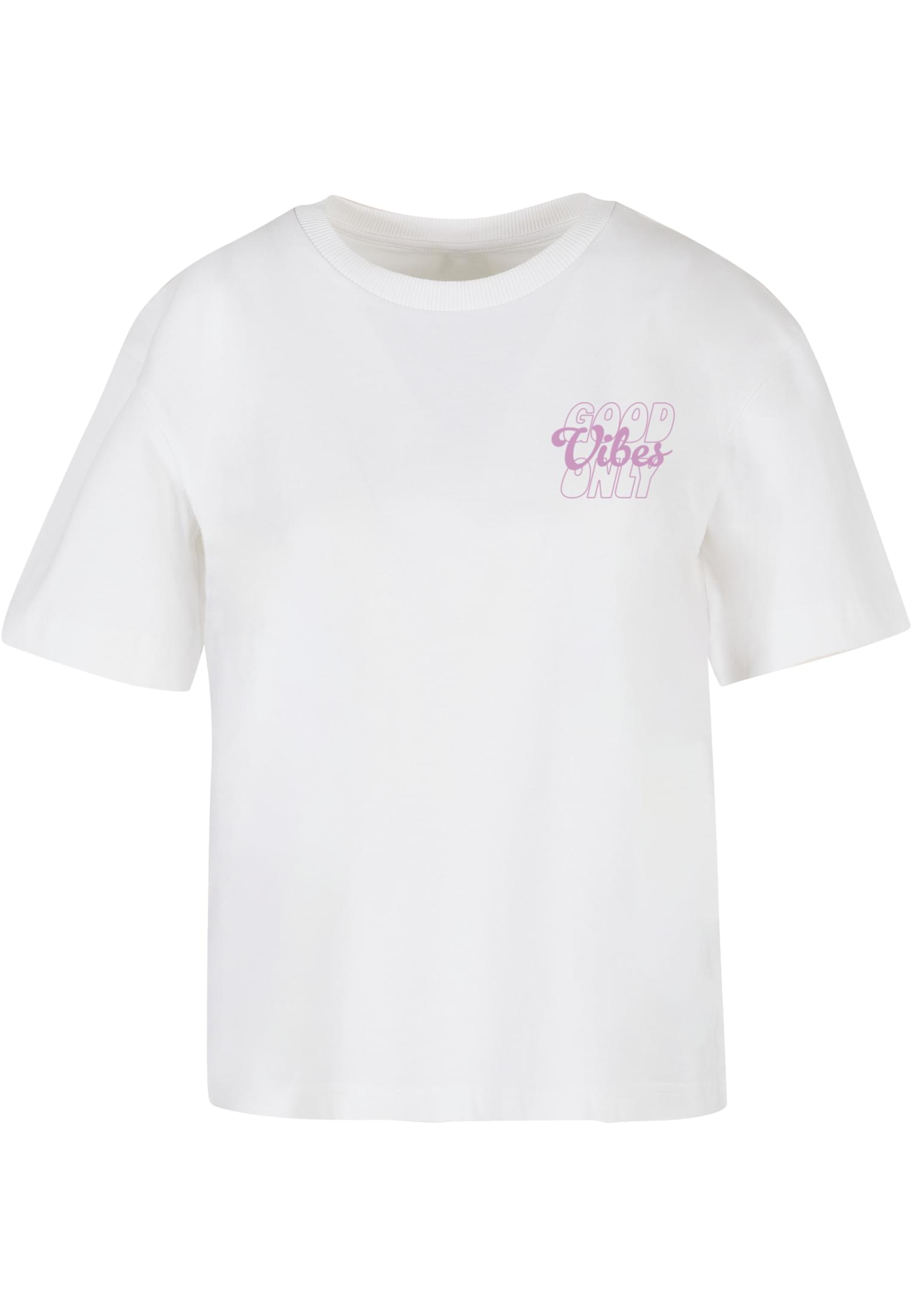 Good Vibes Wording Puff Print Tee white XXL - workoutbrands.com