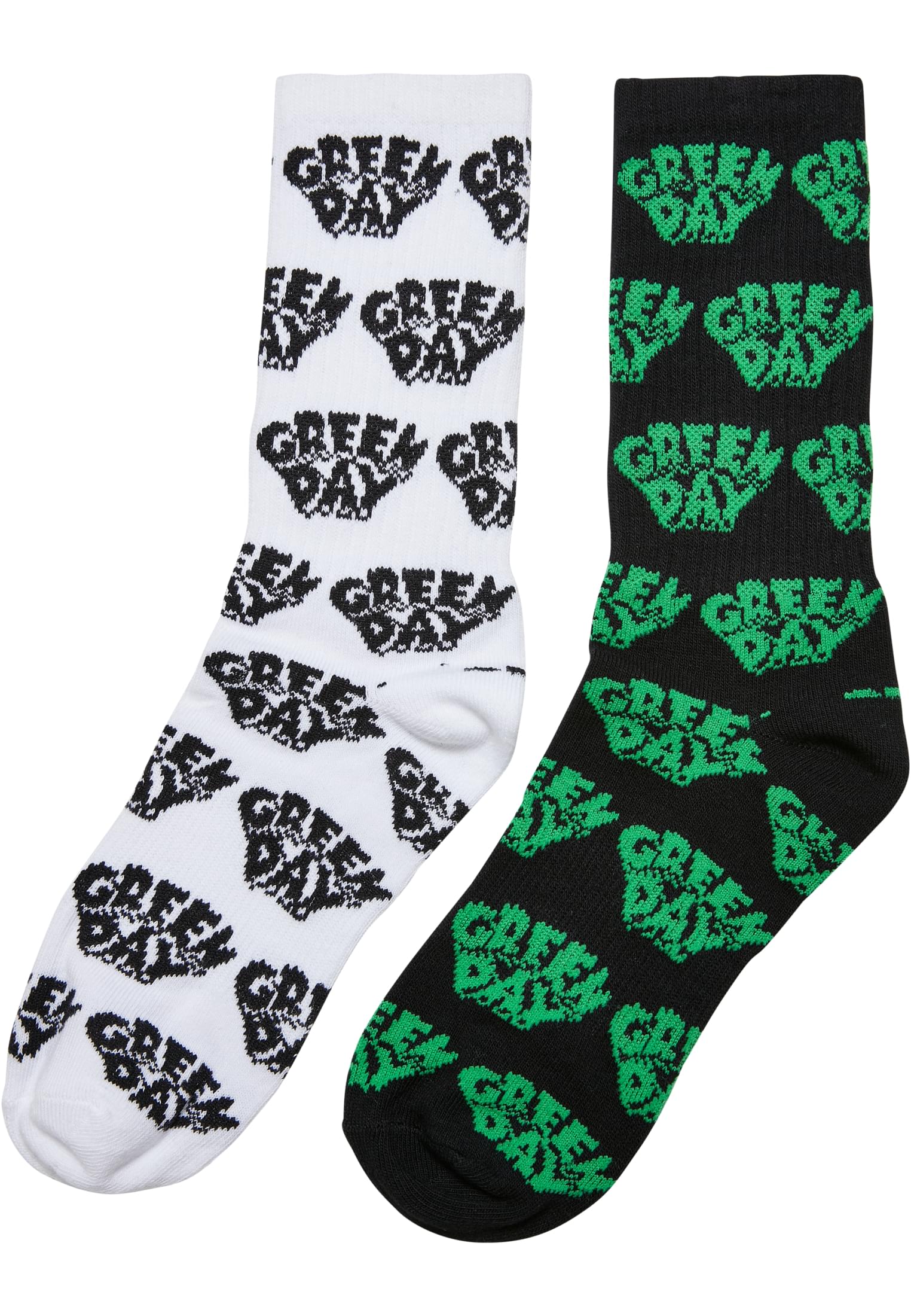 Green Day Socks 2-Pack black/white 35-38 - workoutbrands.com