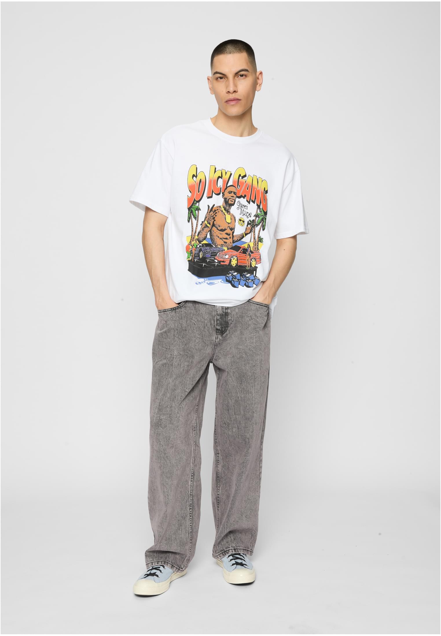 Gucci Mane So Icy Oversize Tee white XXL - workoutbrands.com