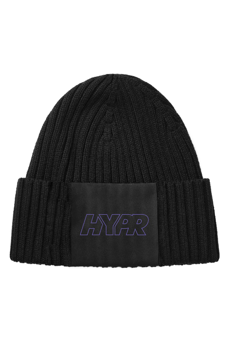 HYPR Beanie Ribbed - Black - workoutbrands.com