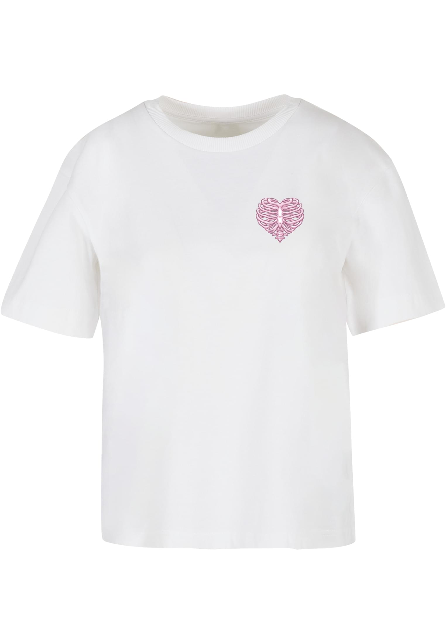 Heart Cage Rose Tee white XXL - workoutbrands.com
