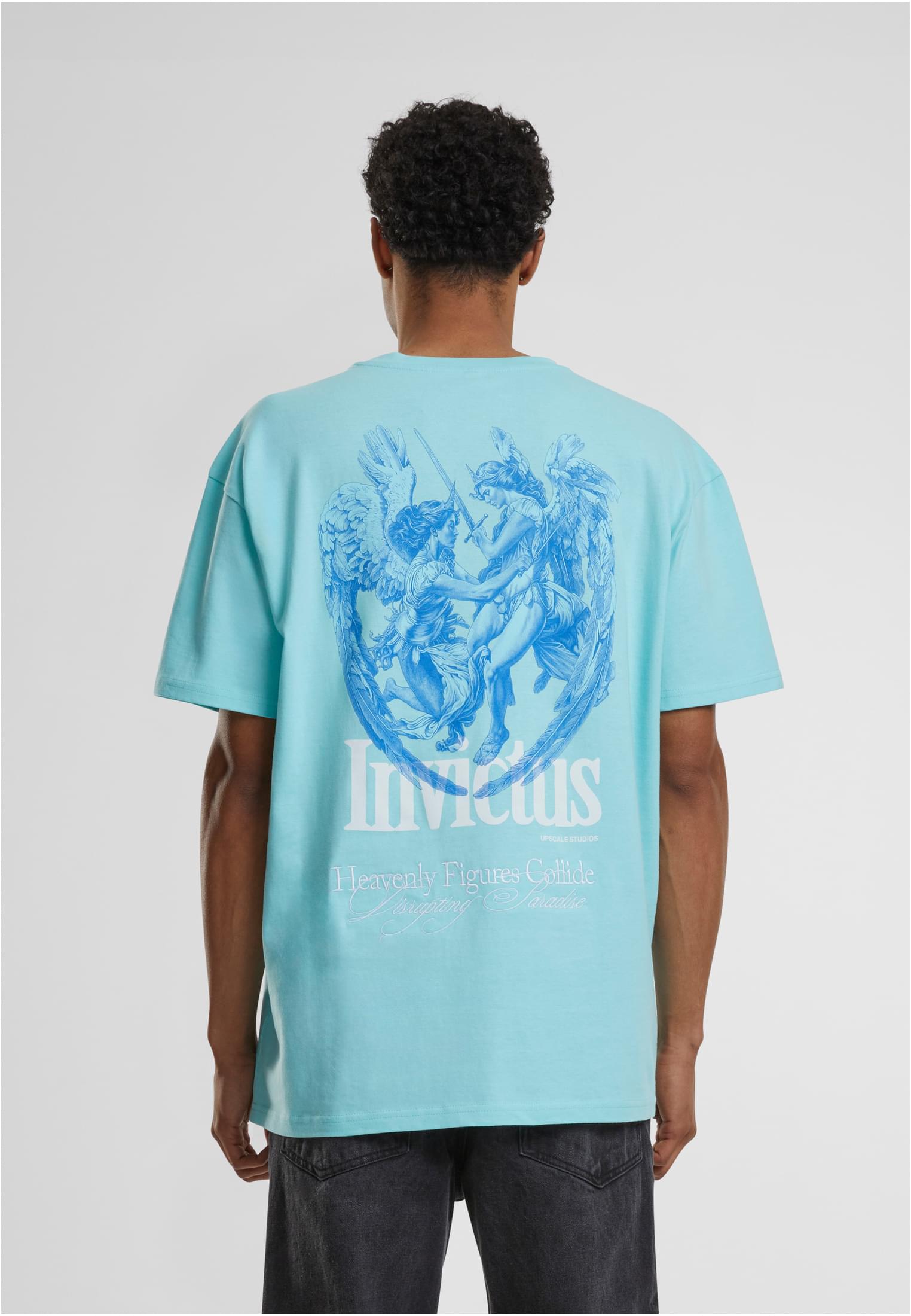 Heavenly Figures Collide Heavy Oversize Tee berylblue XXL - workoutbrands.com
