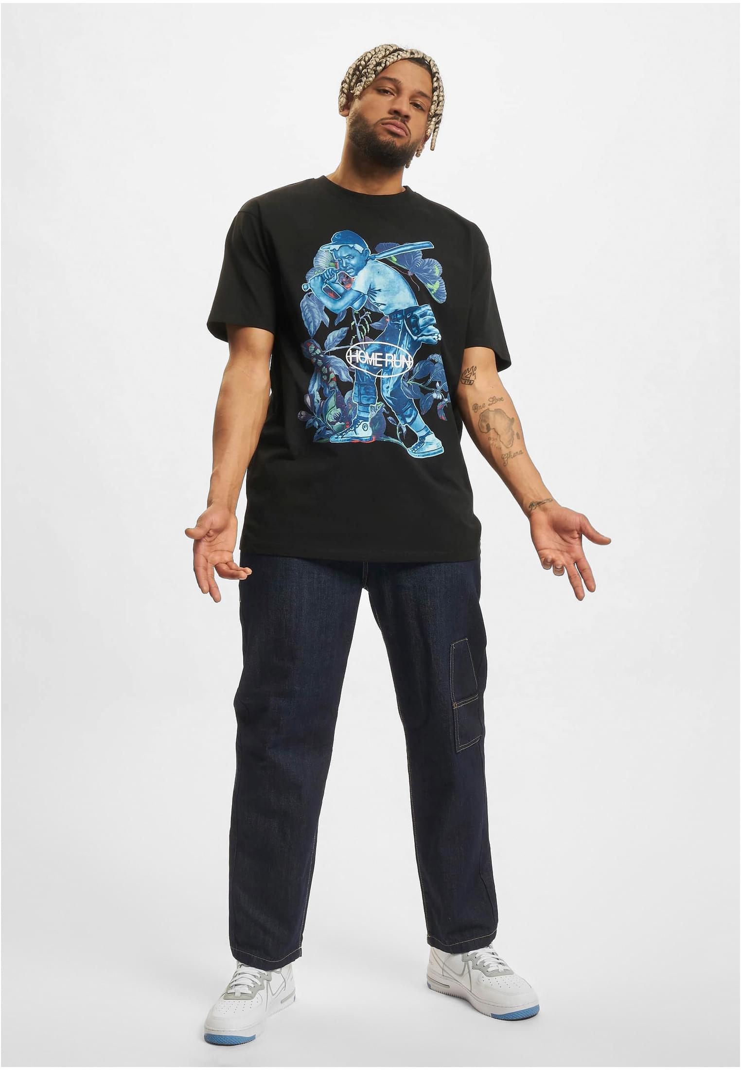 Home Run Oversize Tee black XXL - workoutbrands.com