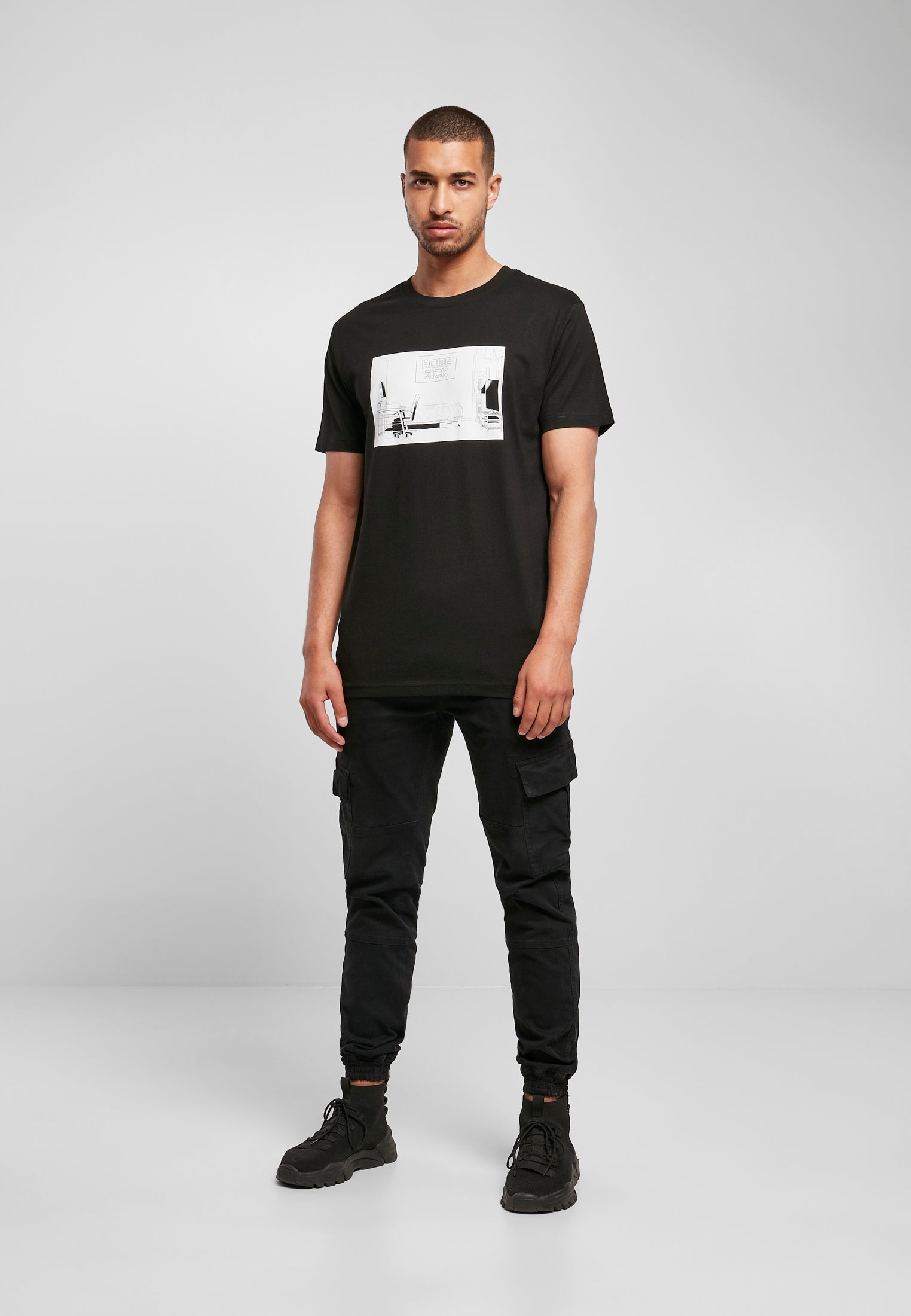 Home Sick Tee black XXL - workoutbrands.com