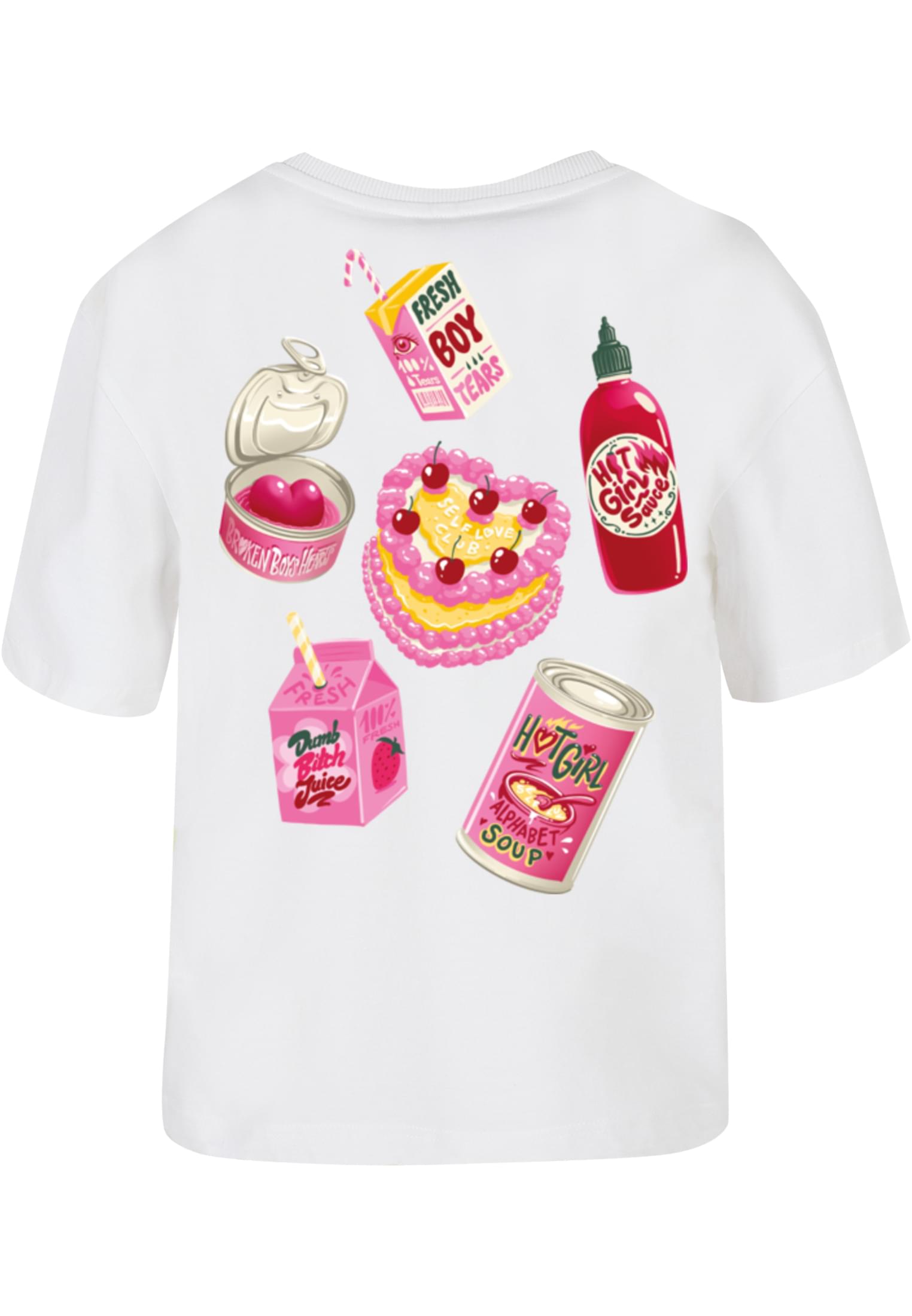 Hot Girl Dinner Tee white XXL - workoutbrands.com