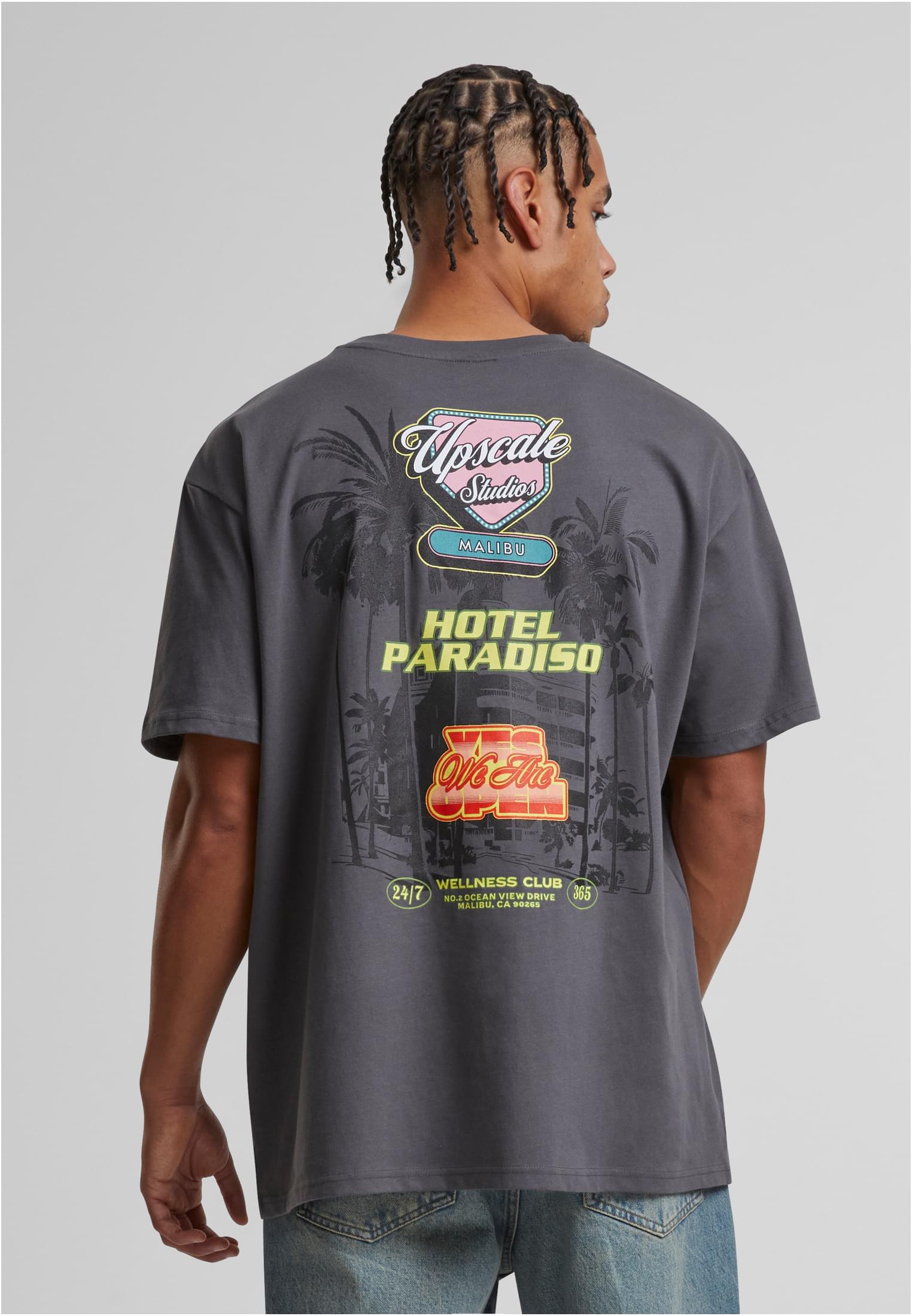 Hotel Paradiso Heavy Oversize Tee hibiskus pink XXL - workoutbrands.com