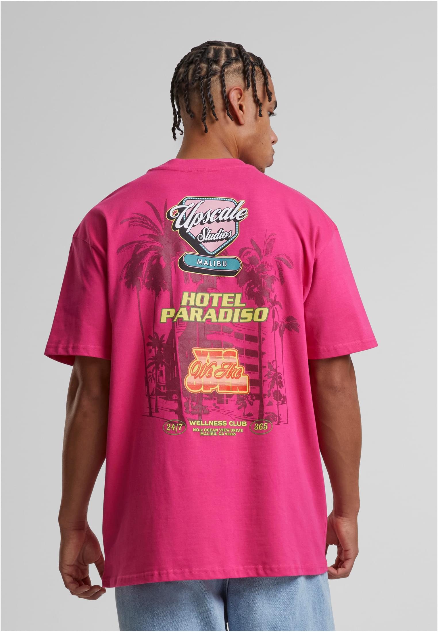 Hotel Paradiso Heavy Oversize Tee hibiskus pink XXL - workoutbrands.com