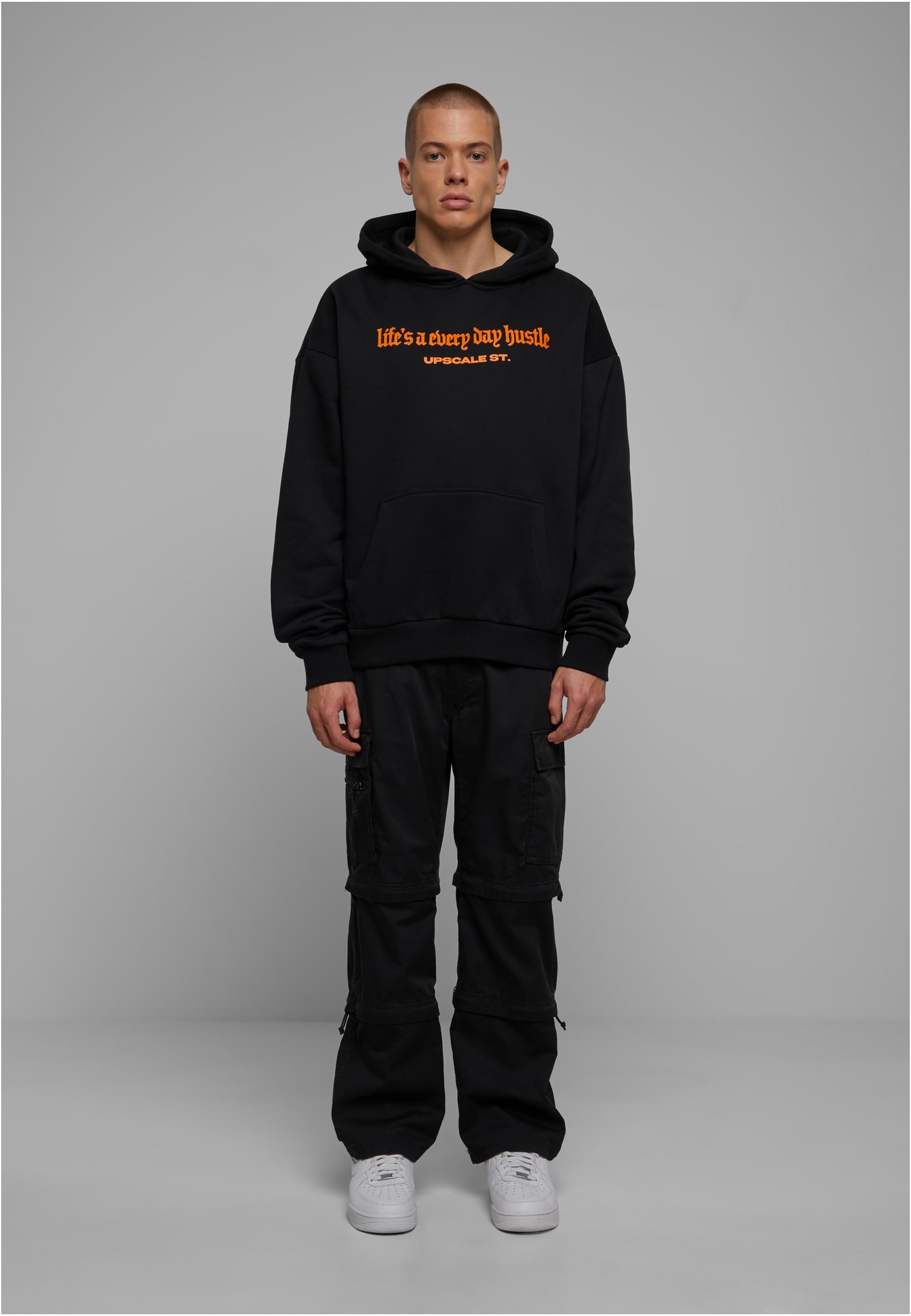 Hustle Ultra Heavy Oversize Hoodie black XXL - workoutbrands.com