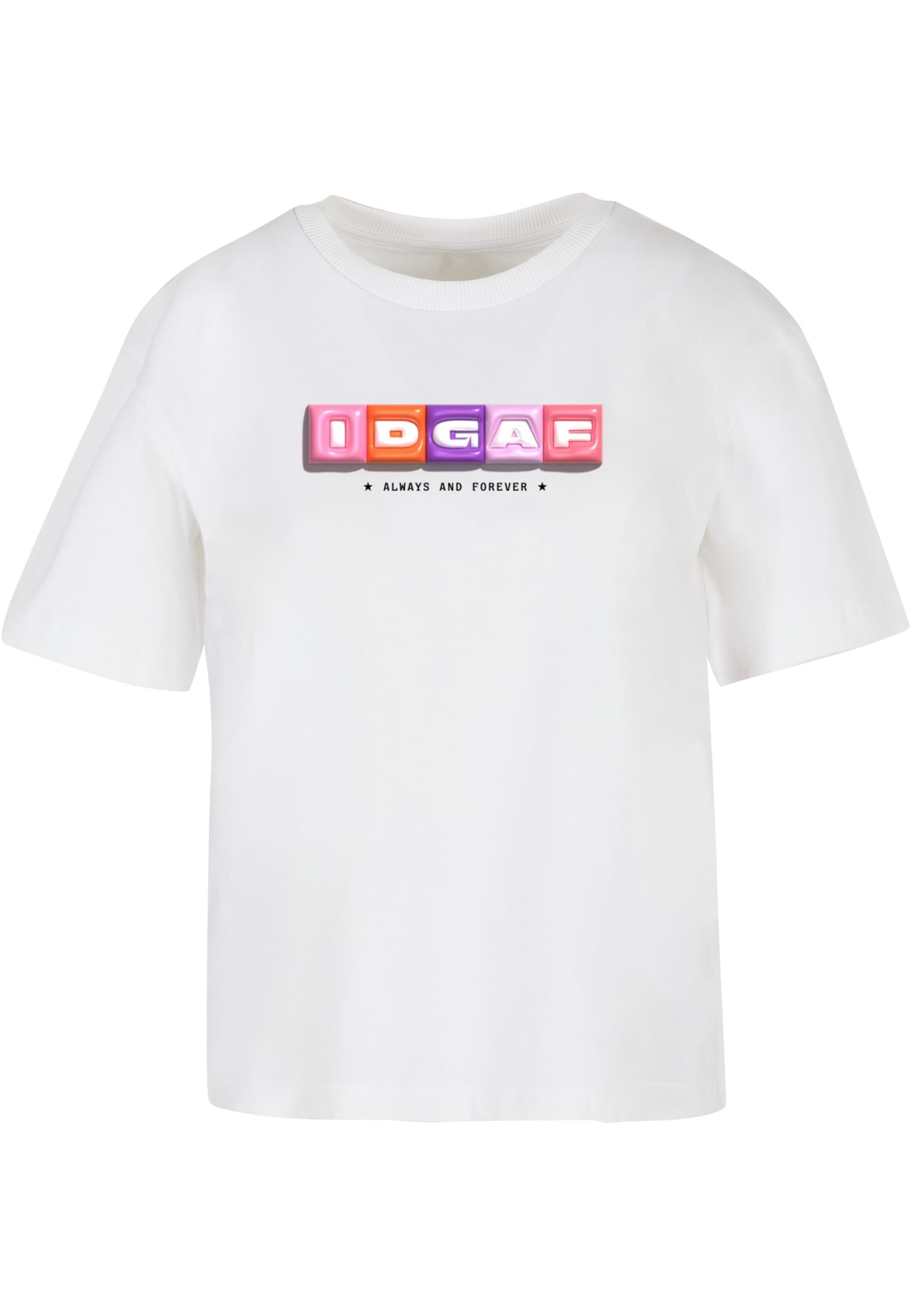 IDGAF Tee white XXL - workoutbrands.com